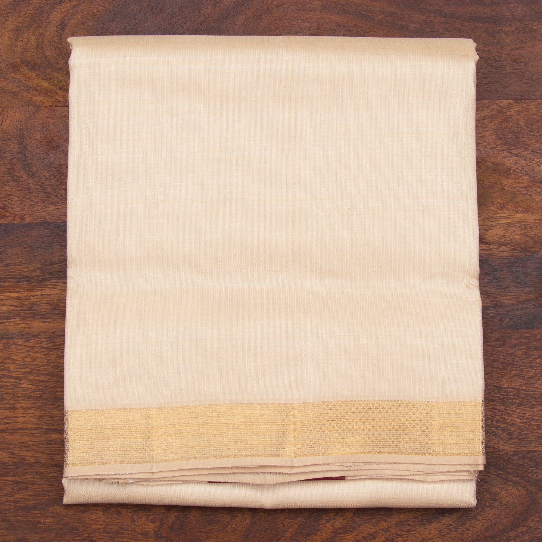 Kanakavalli Kanjivaram Silk Angavastram Set 23-110-HA001-11618 - Folded View