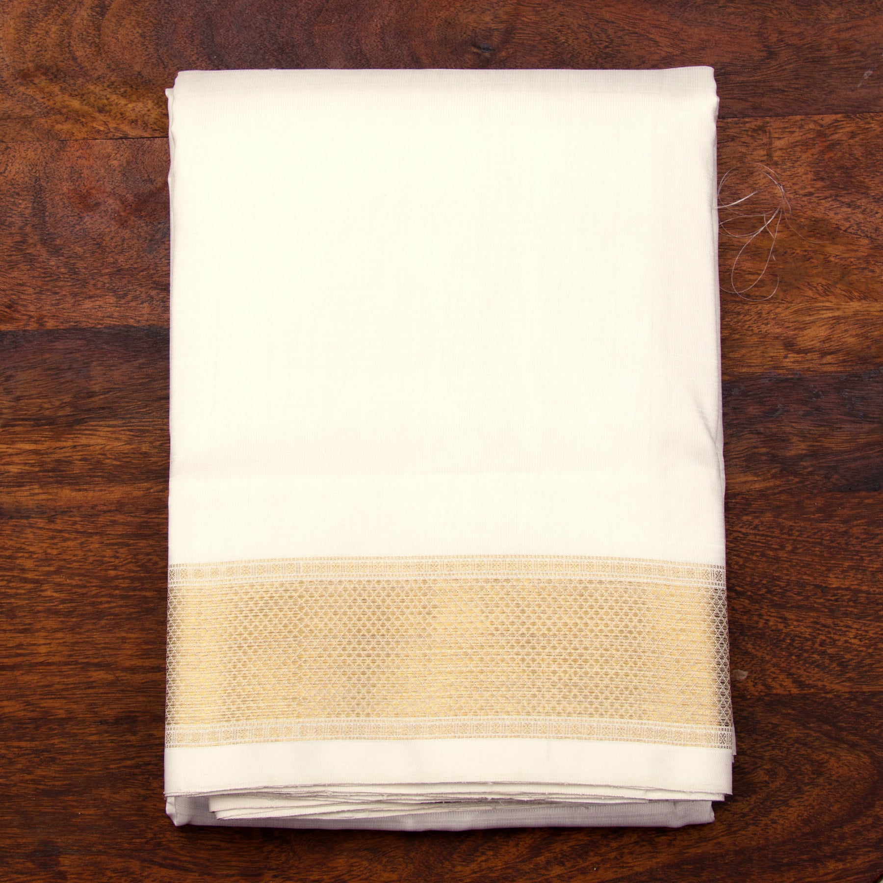 Kanakavalli Kanjivaram Silk Angavastram Set 23-110-HA001-13315 - Folded View