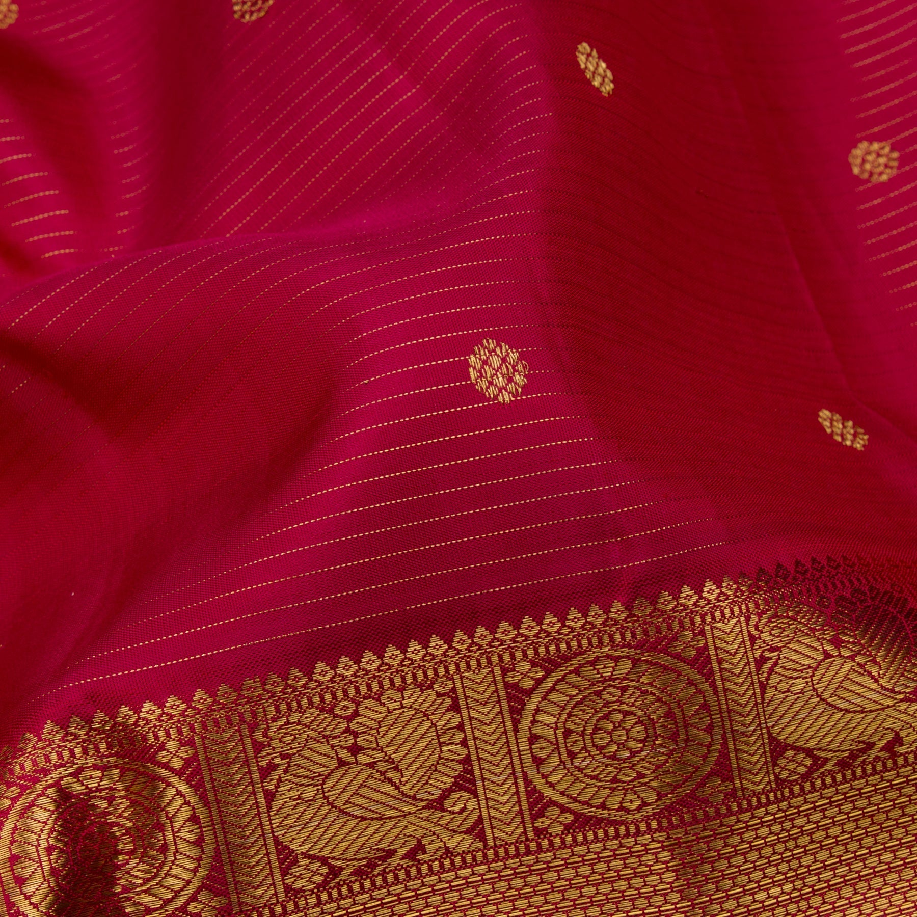 Kanakavalli Kanjivaram Silk Sari 23-110-HS001-11481 - Fabric View