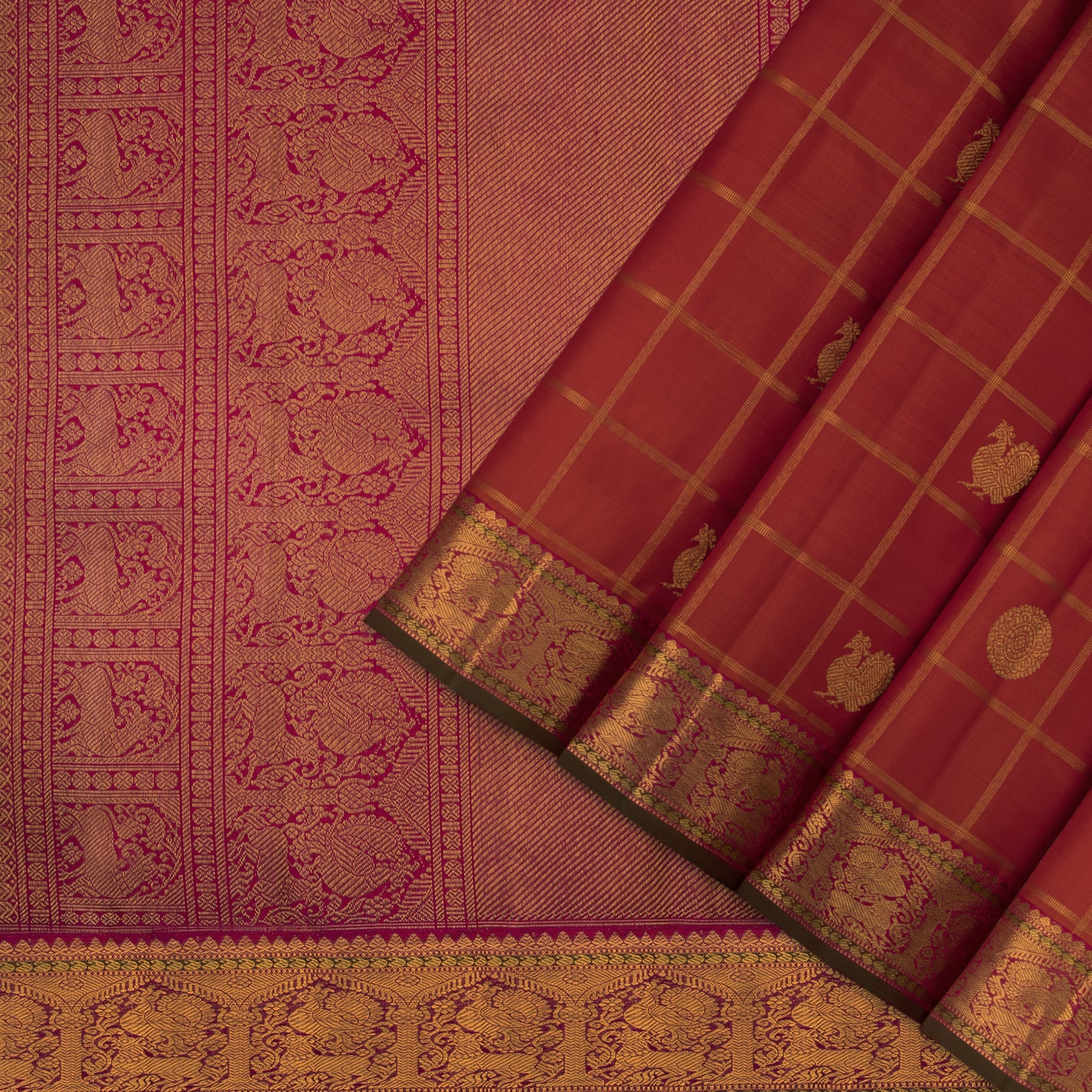 Kanakavalli Kanjivaram Silk Sari 23-110-HS001-01001 - Cover View