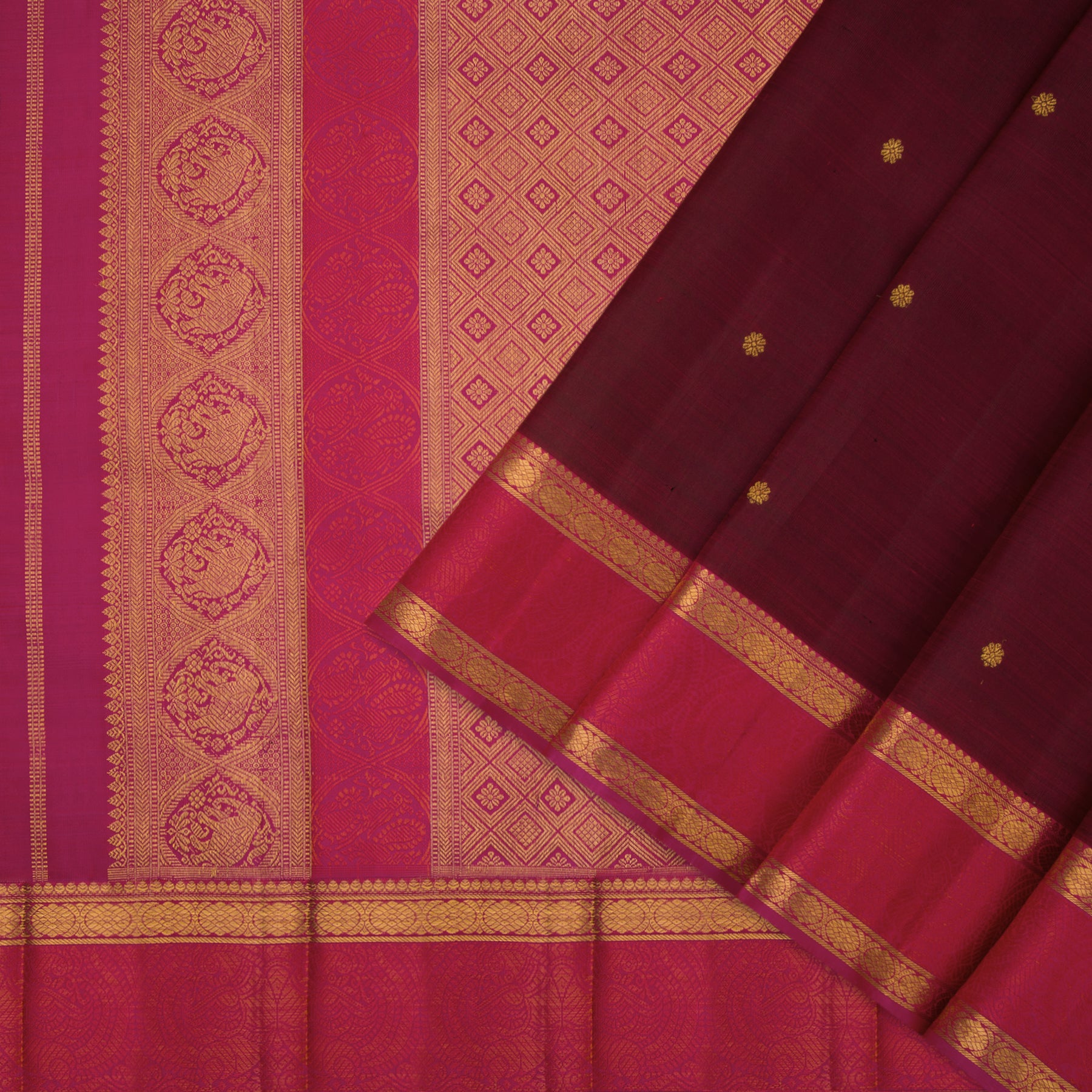 Kanakavalli Kanjivaram Silk Sari 23-110-HS001-01023 - Cover View