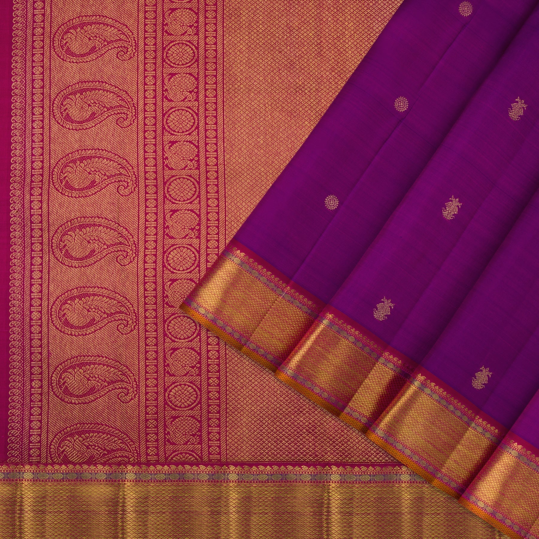 Kanakavalli Kanjivaram Silk Sari 23-110-HS001-01026 - Cover View