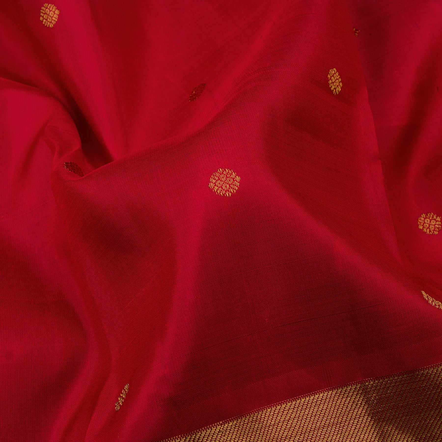 Kanakavalli Kanjivaram Silk Sari 23-110-HS001-02178 - Fabric View