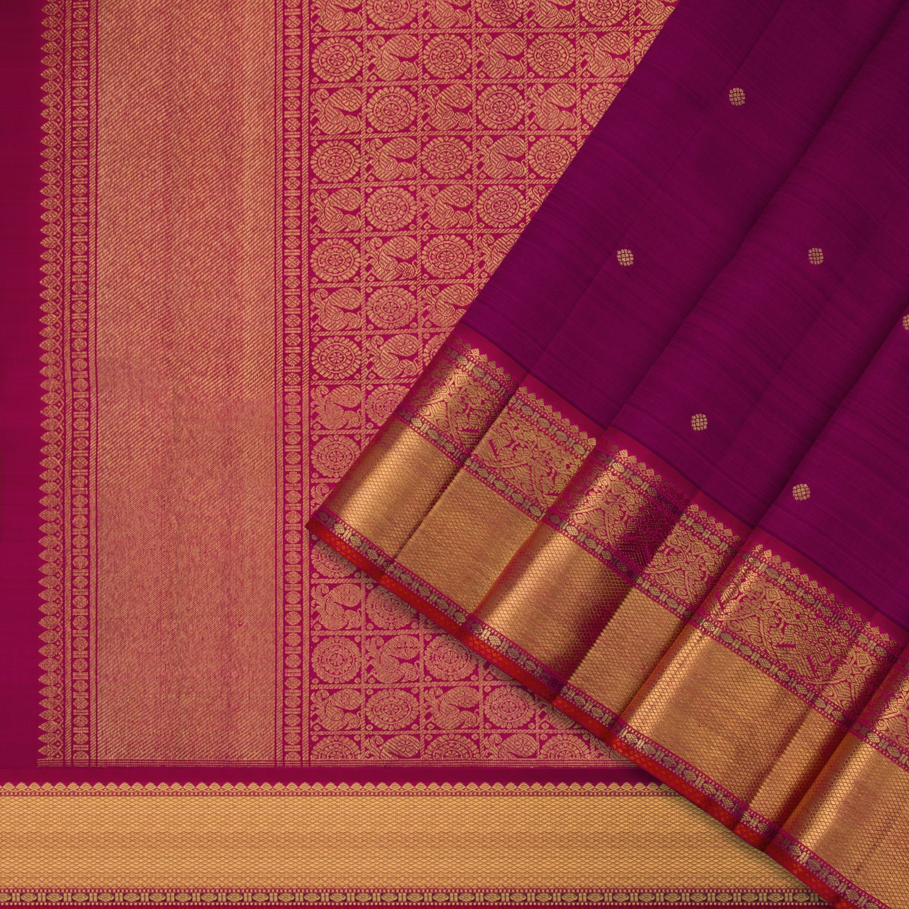 Kanakavalli Kanjivaram Silk Sari 23-110-HS001-02186 - Cover View