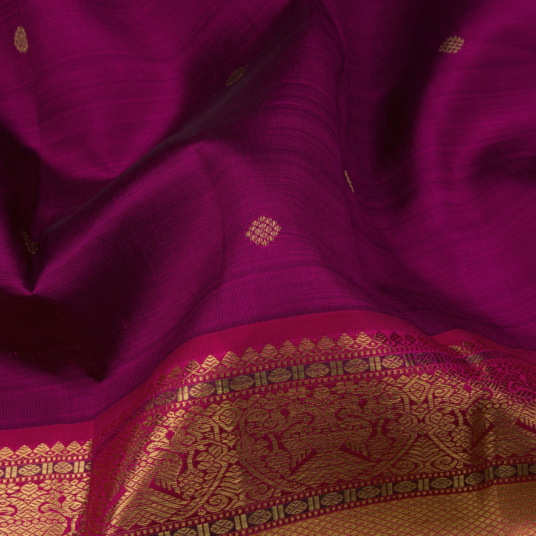 Kanakavalli Kanjivaram Silk Sari 23-110-HS001-02186 - Fabric View