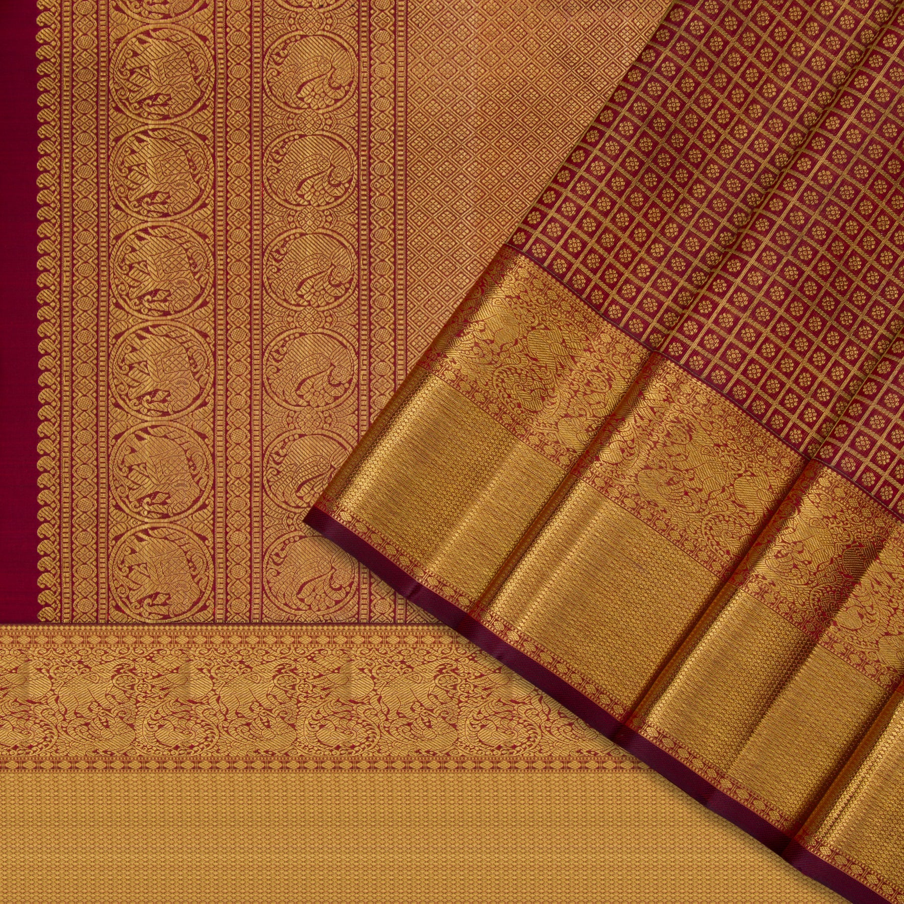 Kanakavalli Kanjivaram Silk Sari 23-110-HS001-02947 - Cover View