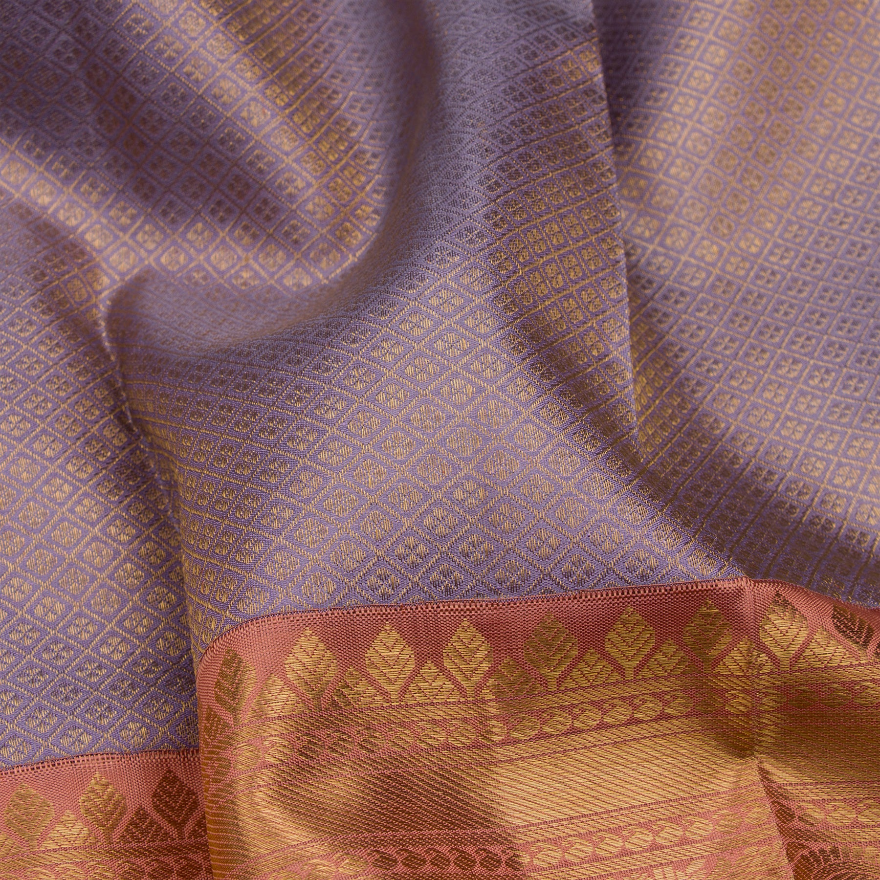 Kanakavalli Kanjivaram Silk Sari 23-110-HS001-02969 - Fabric View
