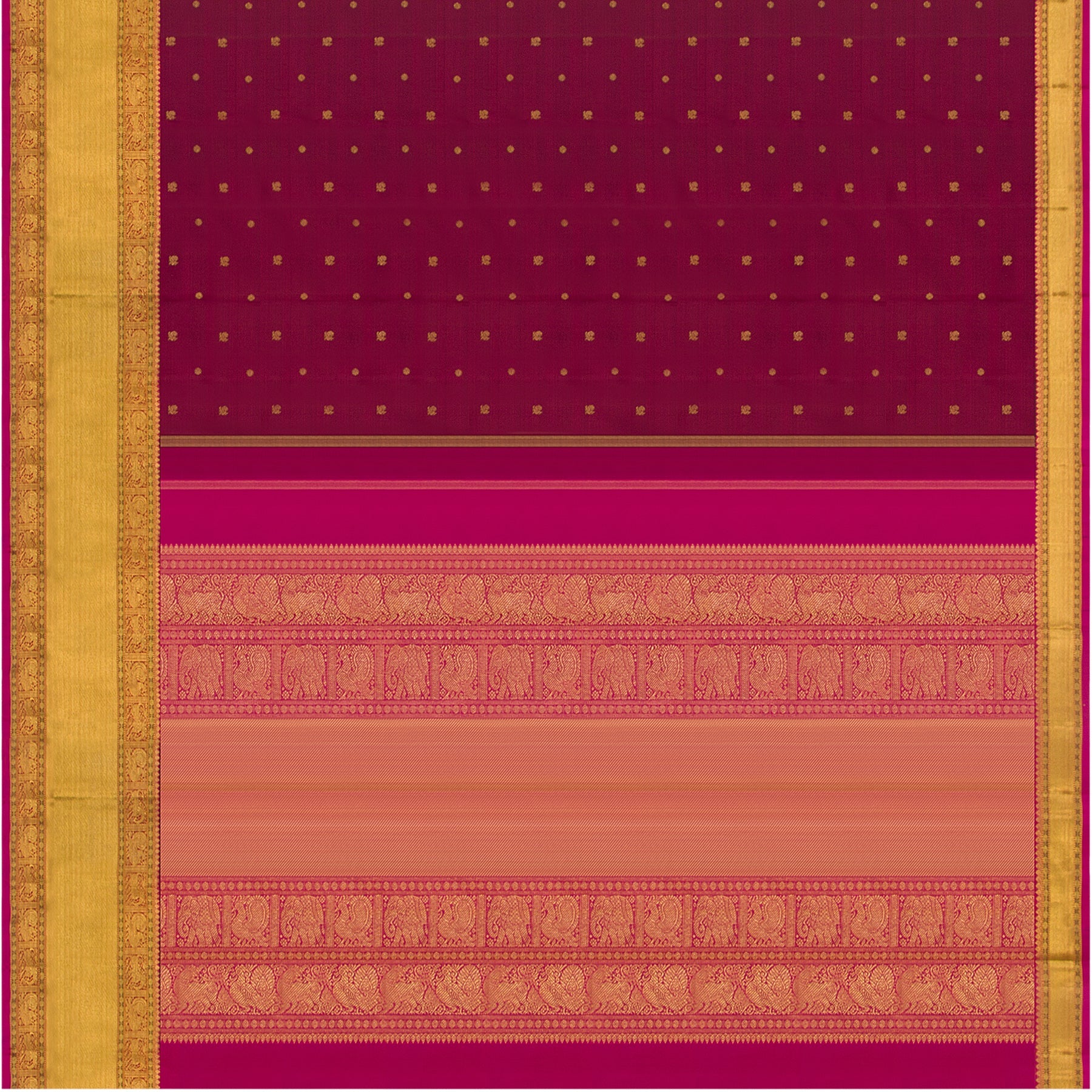 Kanakavalli Kanjivaram Silk Sari 23-110-HS001-02975 - Full View