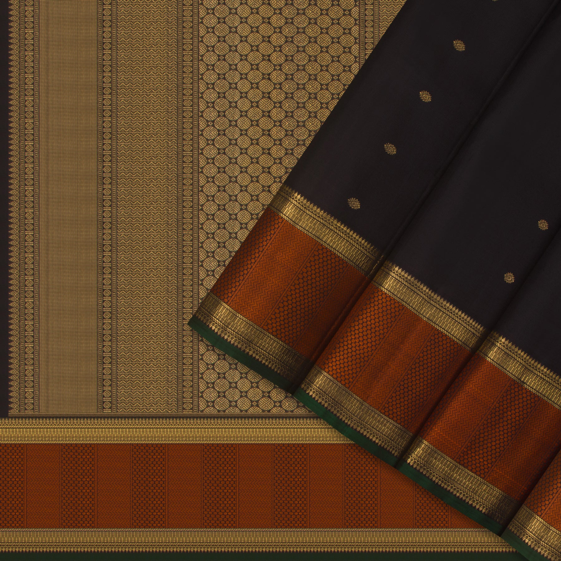 Kanakavalli Kanjivaram Silk Sari 23-110-HS001-02977 - Cover View 