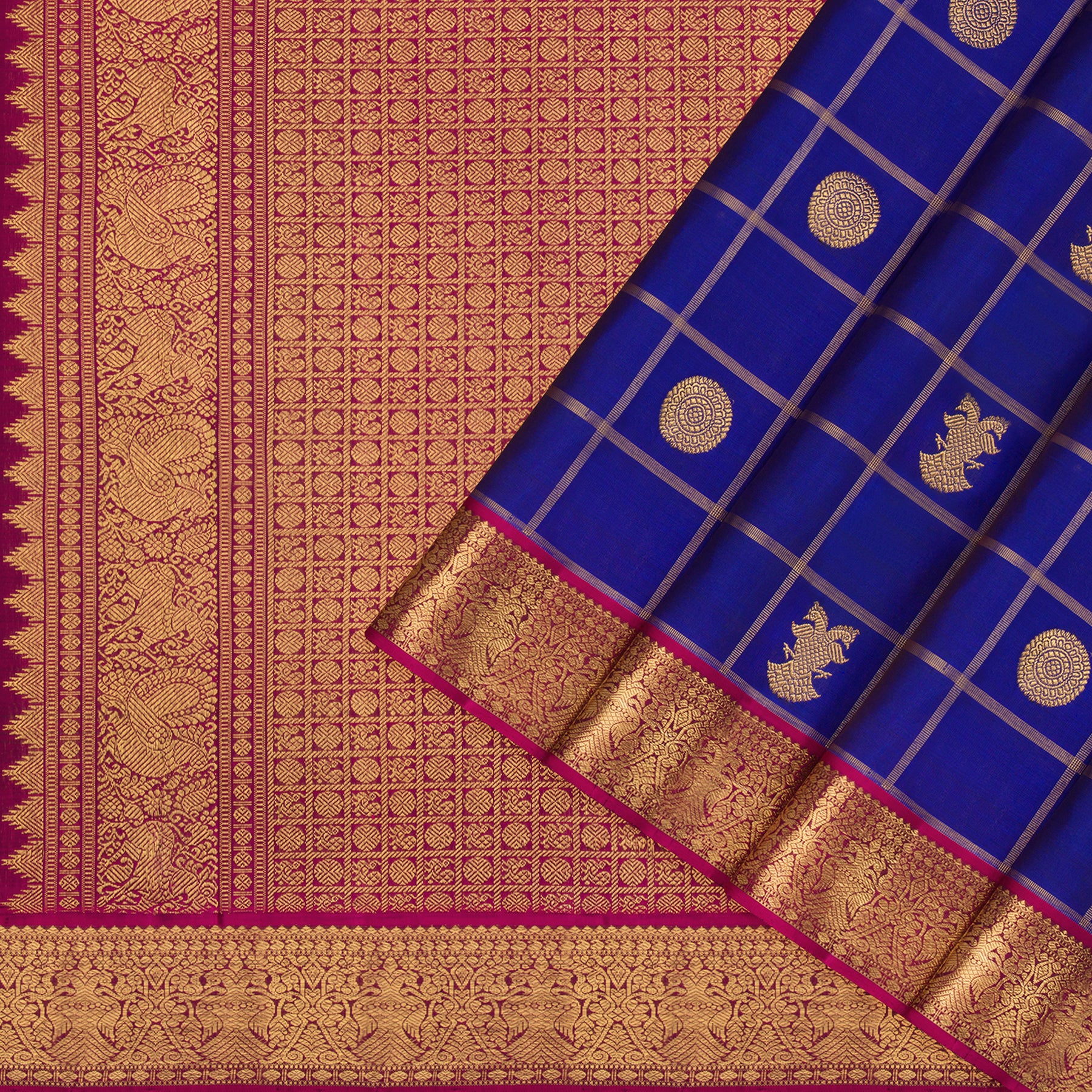 Kanakavalli Kanjivaram Silk Sari 23-110-HS001-02981 - Cover View