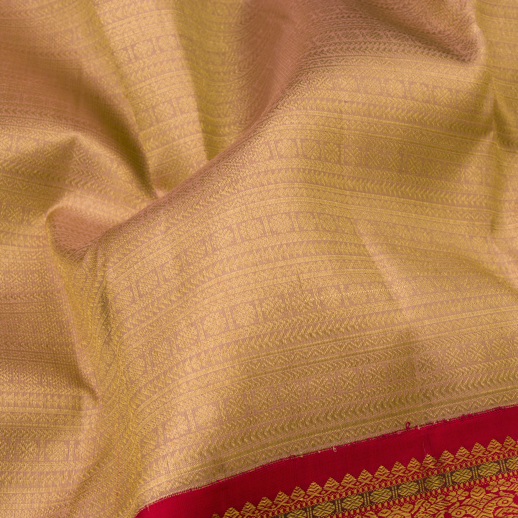 Kanakavalli Kanjivaram Silk Sari 23-110-HS001-02990 - Fabric View
