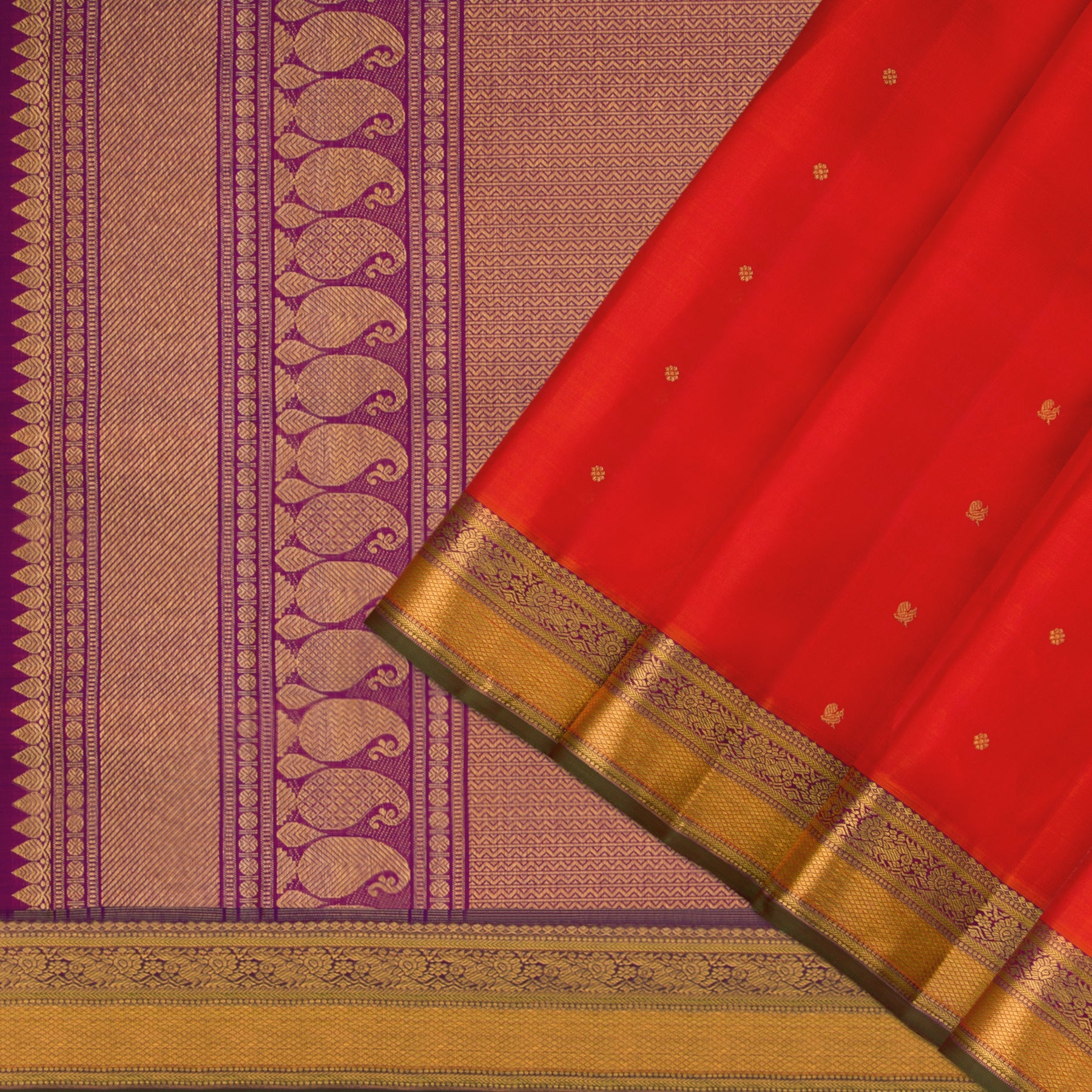 Kanakavalli Kanjivaram Silk Sari 23-110-HS001-02996 - Cover View