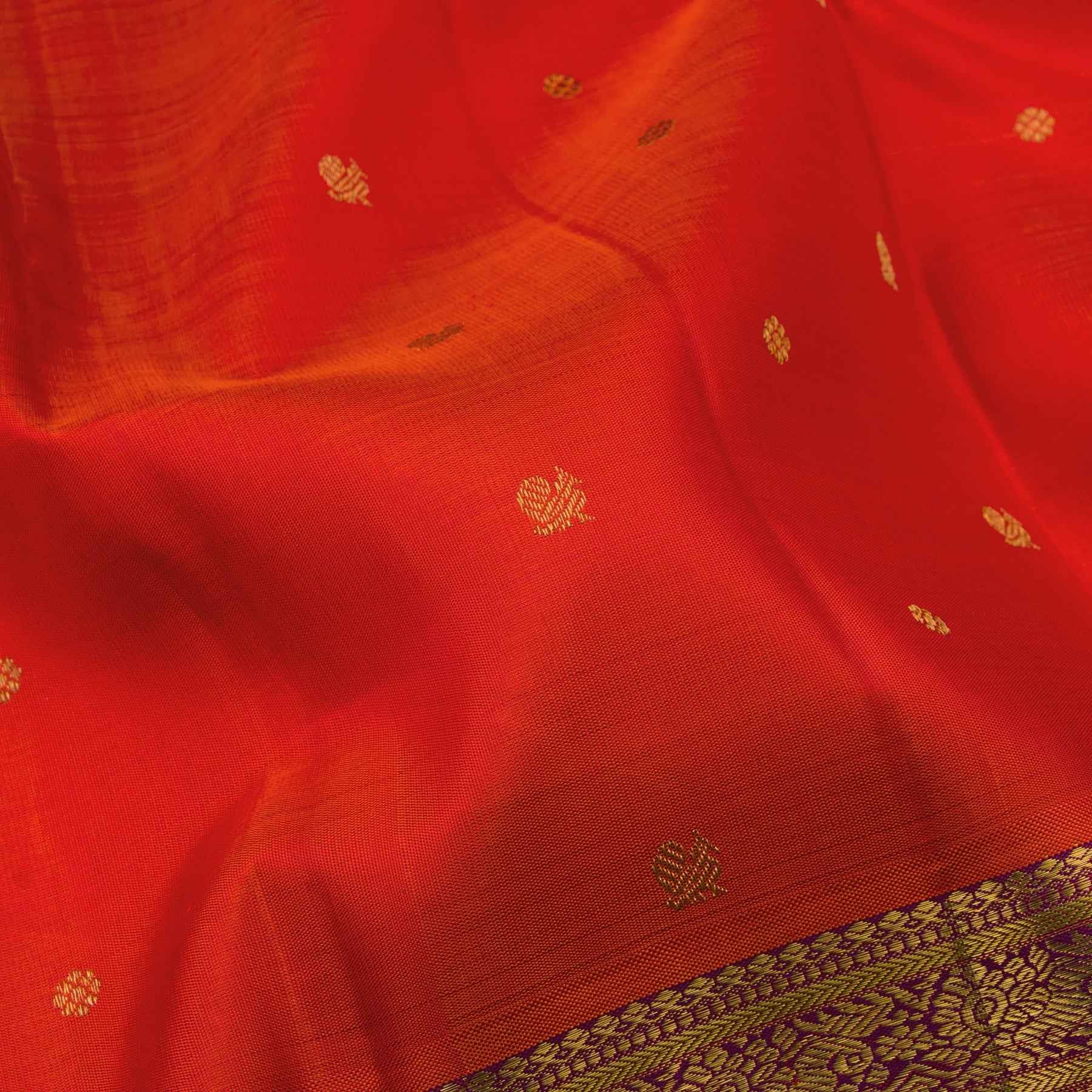 Kanakavalli Kanjivaram Silk Sari 23-110-HS001-02996 - Fabric View