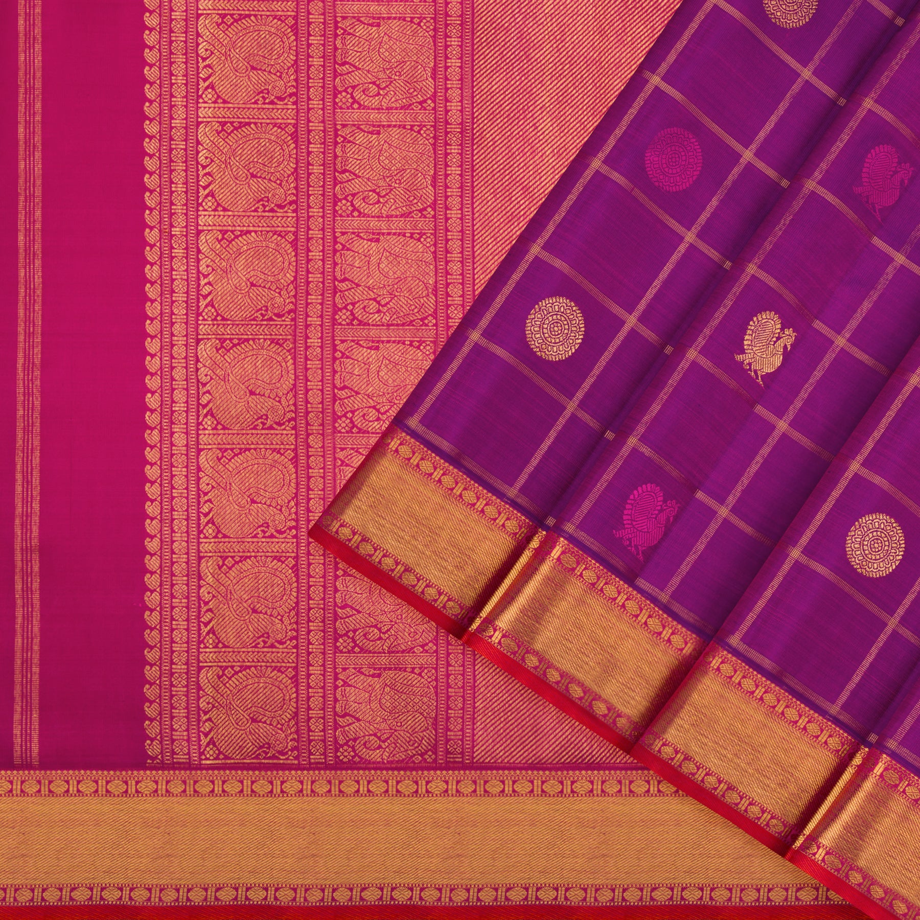 Kanakavalli Kanjivaram Silk Sari 23-110-HS001-03007 - Cover View