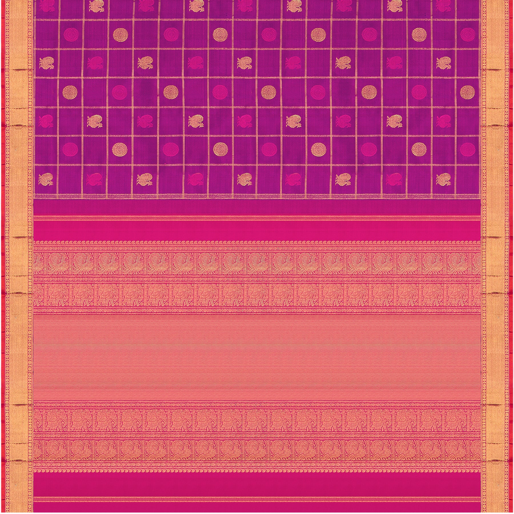 Kanakavalli Kanjivaram Silk Sari 23-110-HS001-03007 - Full View