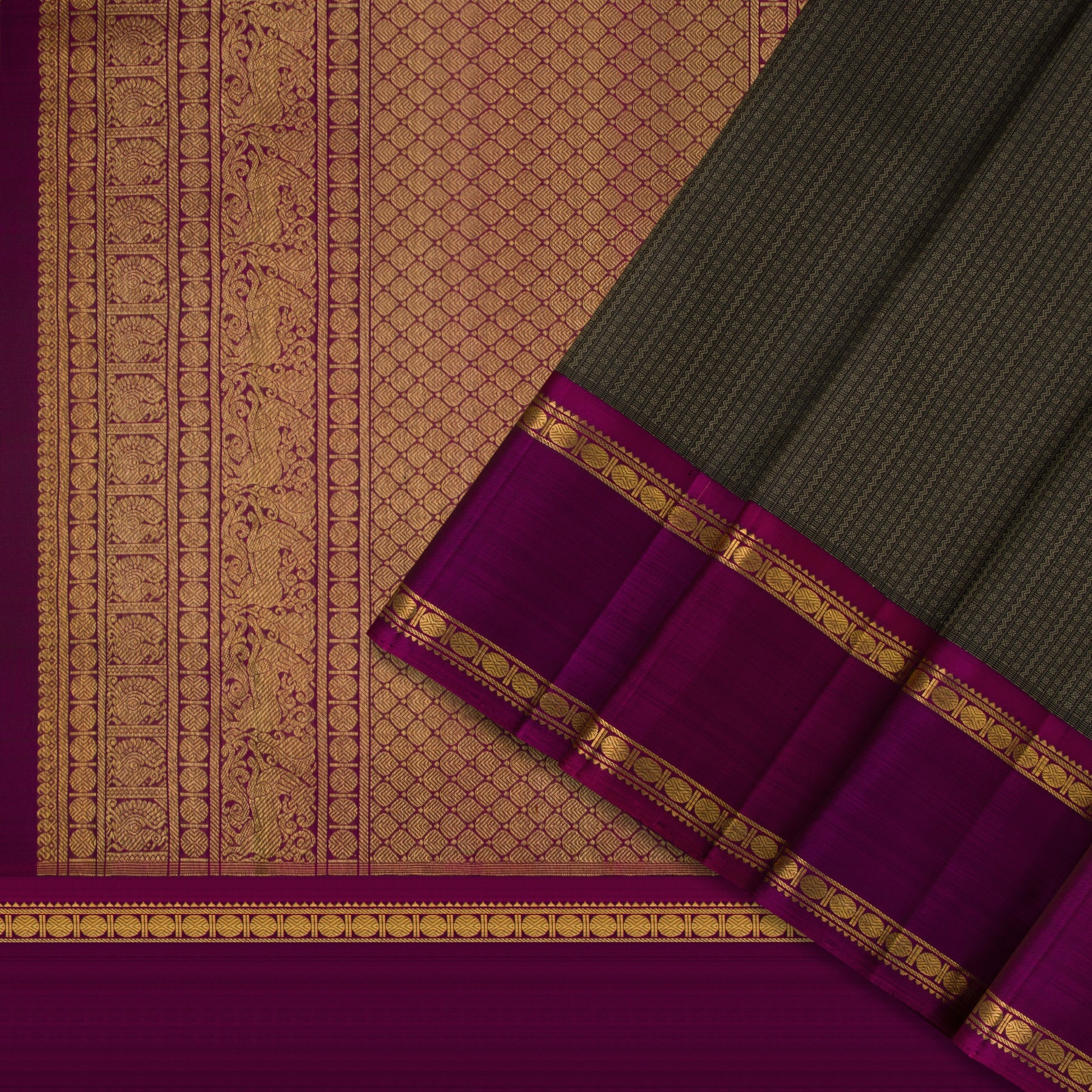 Kanakavalli Kanjivaram Silk Sari 23-110-HS001-03012 - Cover View