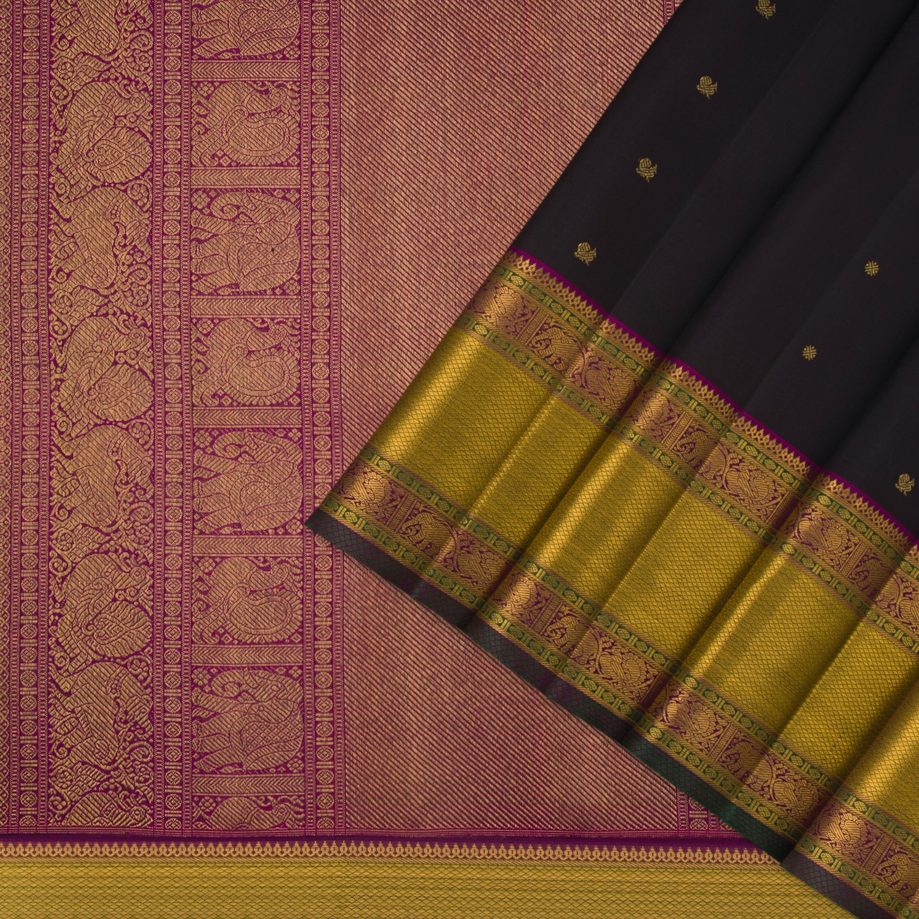 Kanakavalli Kanjivaram Silk Sari 23-110-HS001-03034 - Cover View