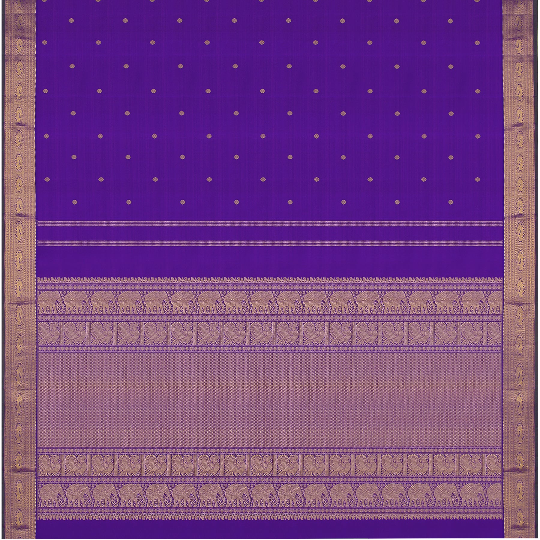 Kanakavalli Kanjivaram Silk Sari 23-110-HS001-03037 - Full View