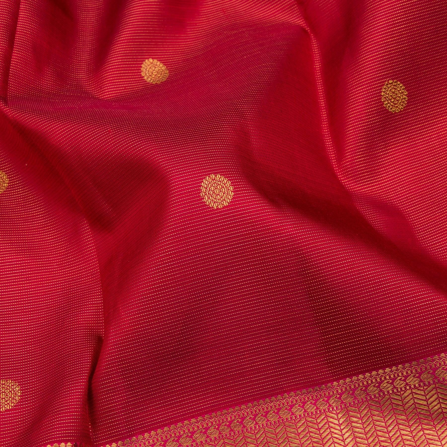 Kanakavalli Kanjivaram Silk Sari 23-110-HS001-03784 - Fabric View