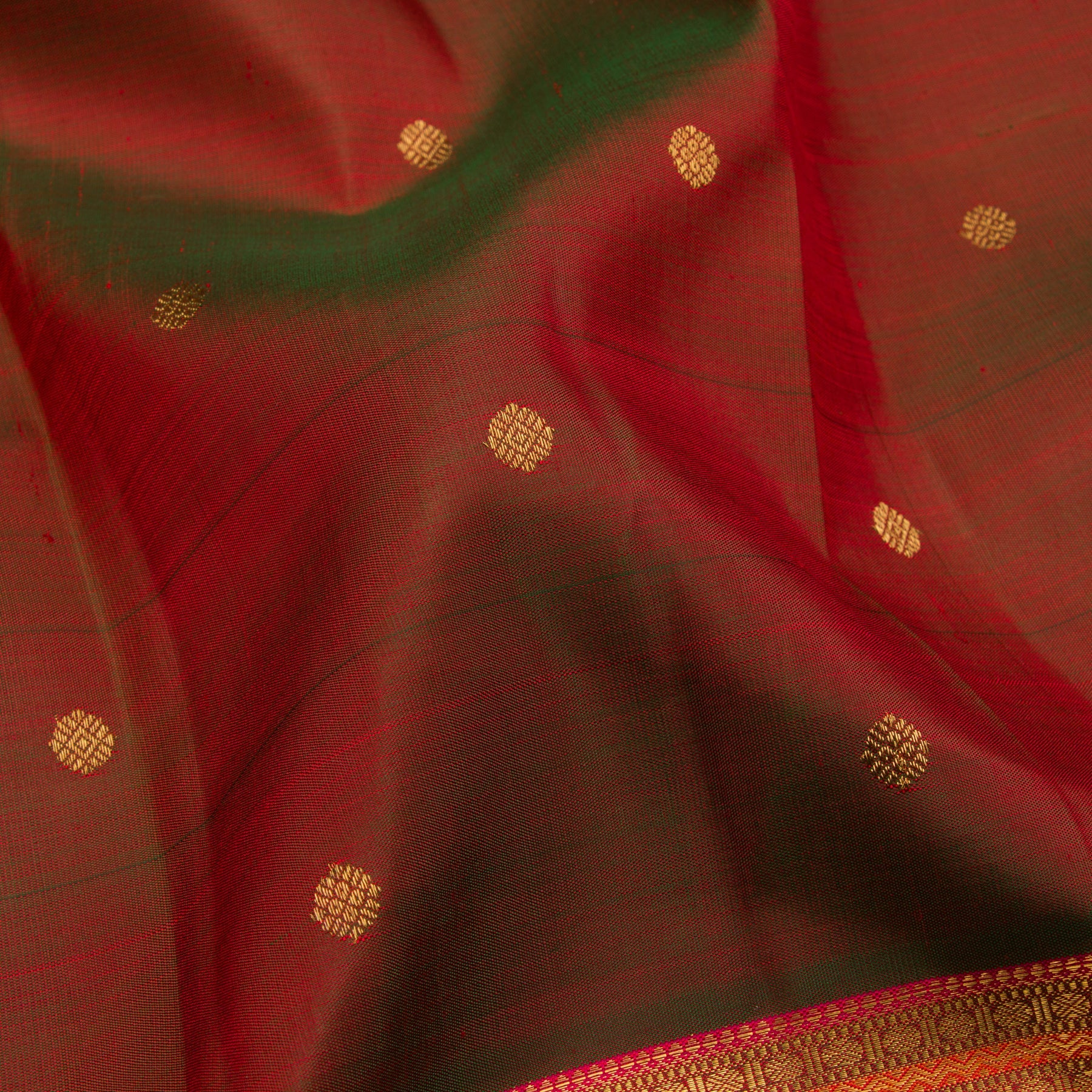 Kanakavalli Kanjivaram Silk Sari 23-110-HS001-03787 - Fabric View