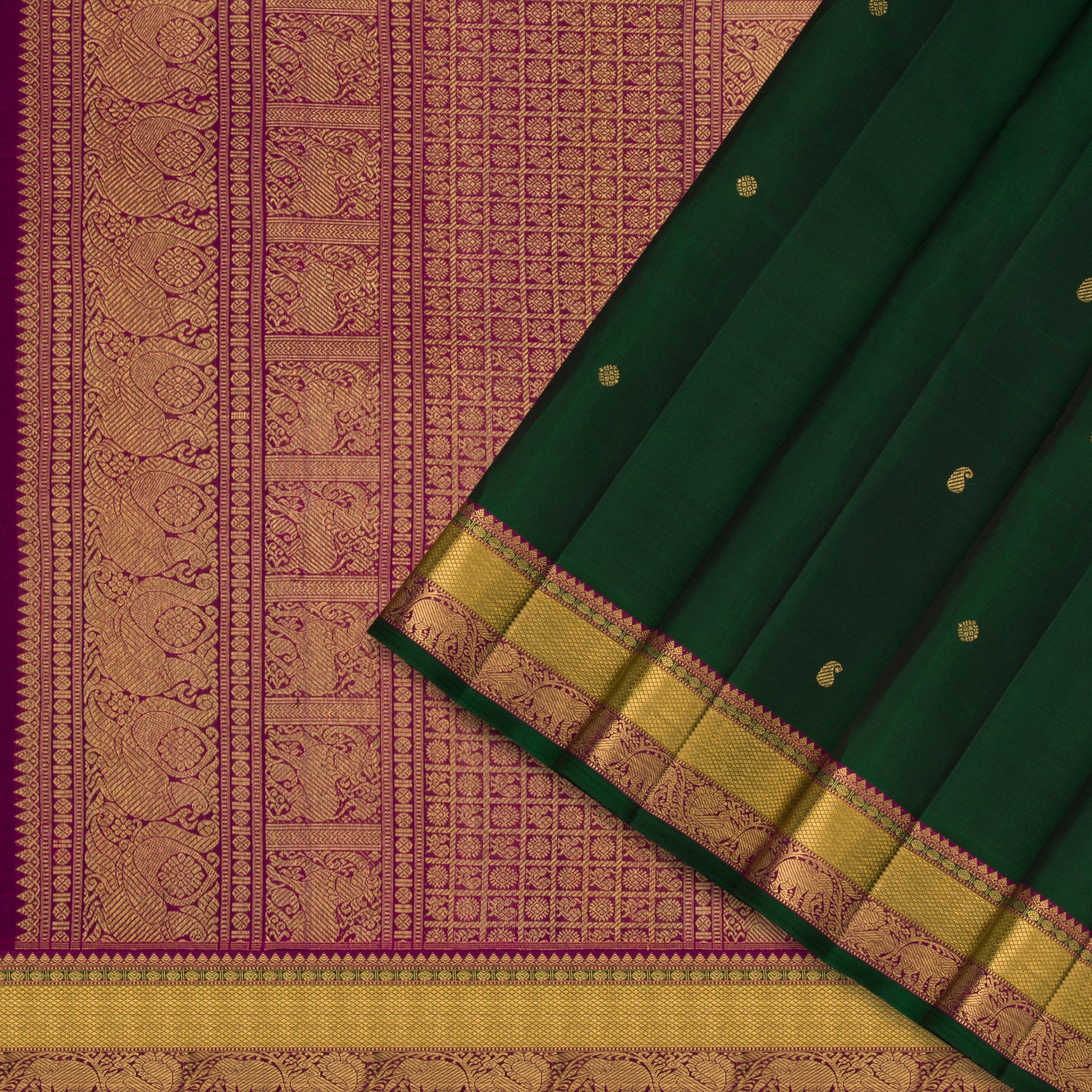 Kanakavalli Kanjivaram Silk Sari 23-110-HS001-03833 - Cover View