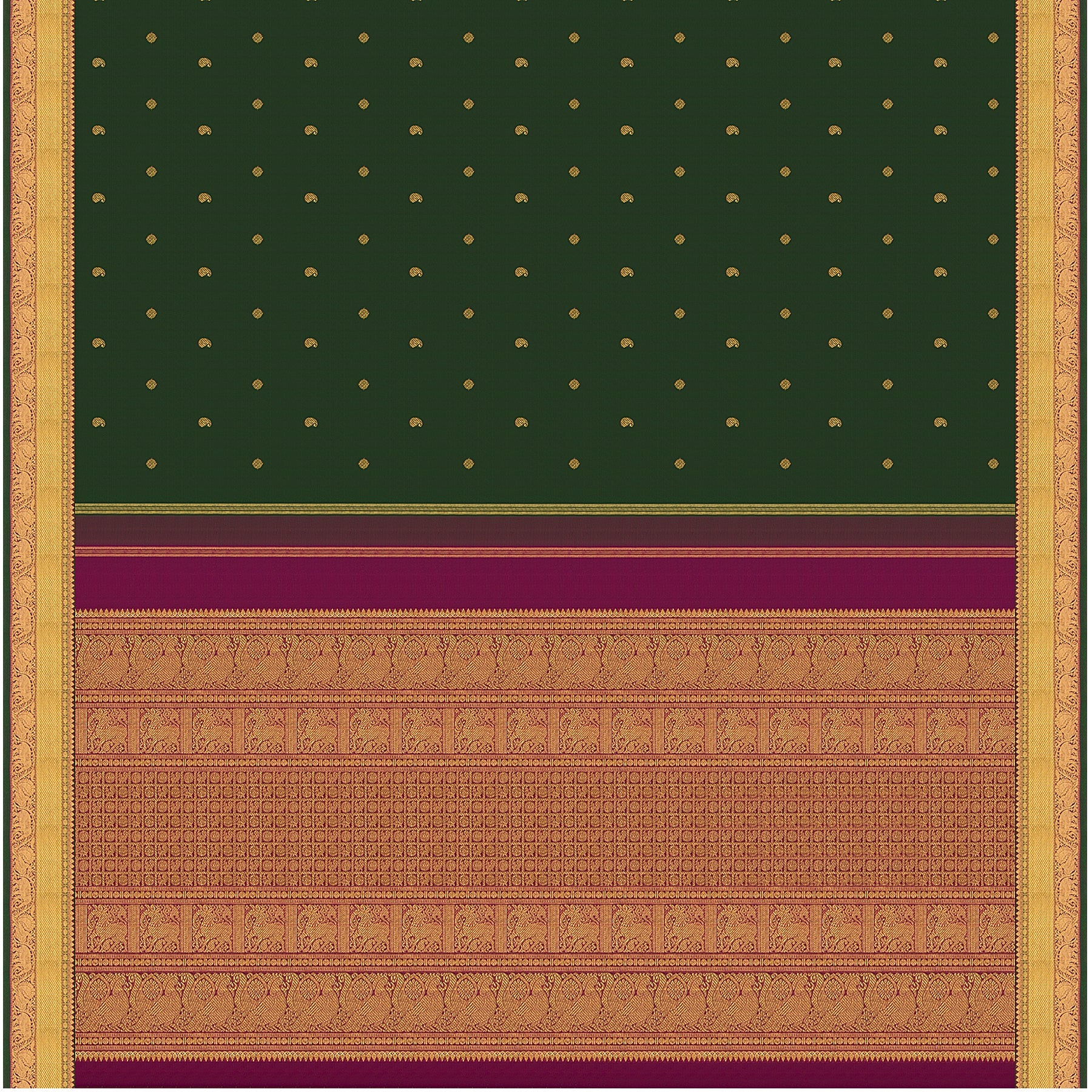 Kanakavalli Kanjivaram Silk Sari 23-110-HS001-03833 - Full View