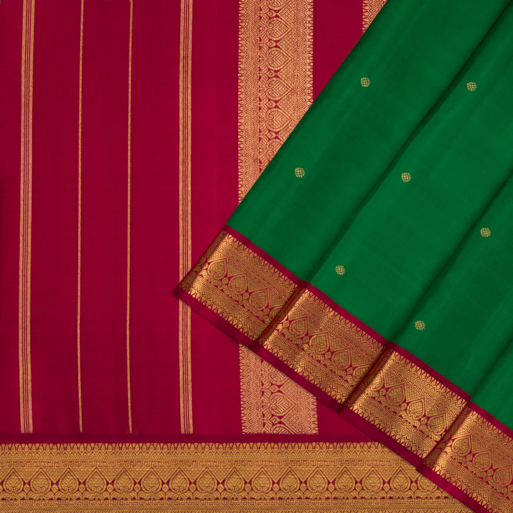 Kanakavalli Kanjivaram Silk Sari 23-110-HS001-03842 - Cover View
