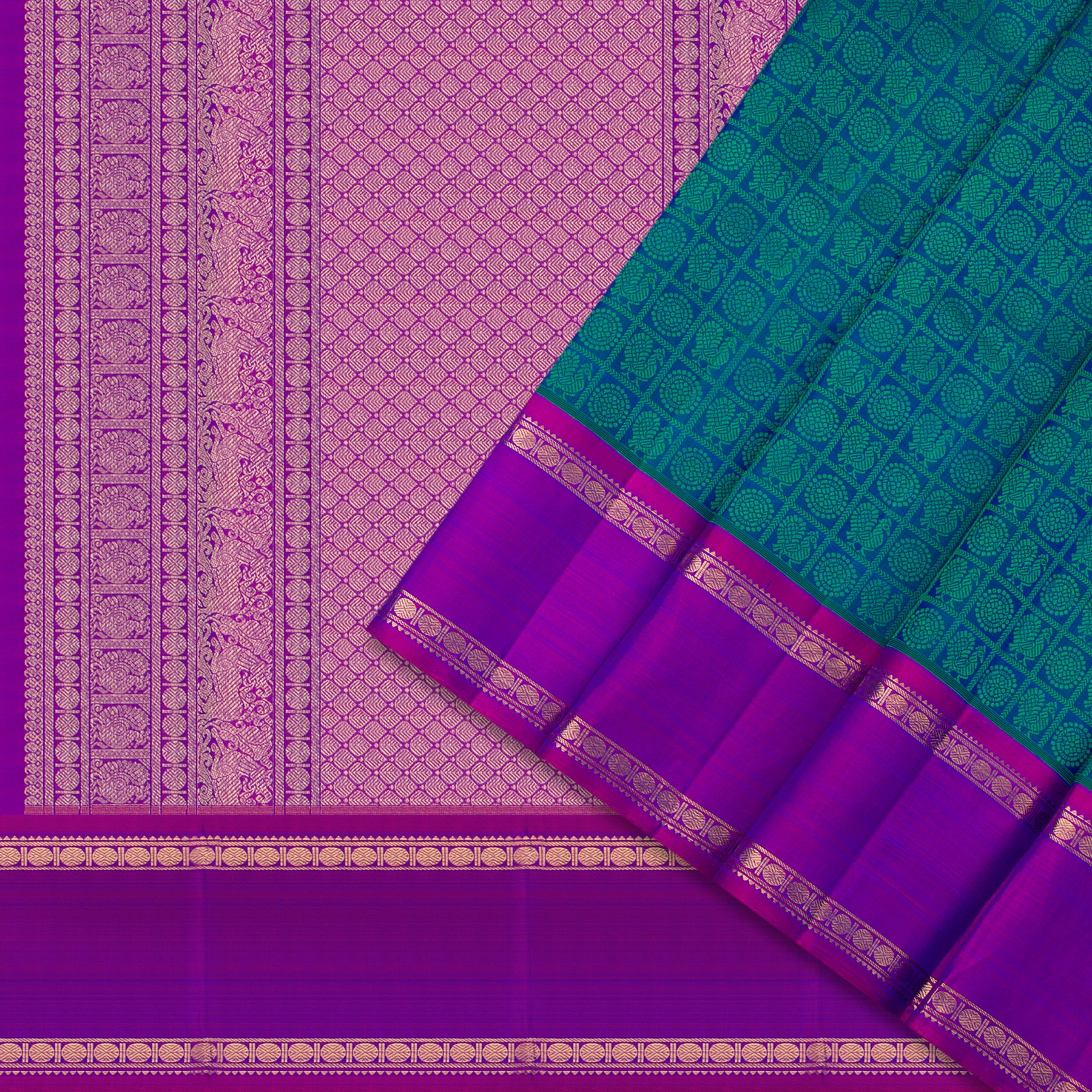 Kanakavalli Kanjivaram Silk Sari 23-110-HS001-03846 - Cover View