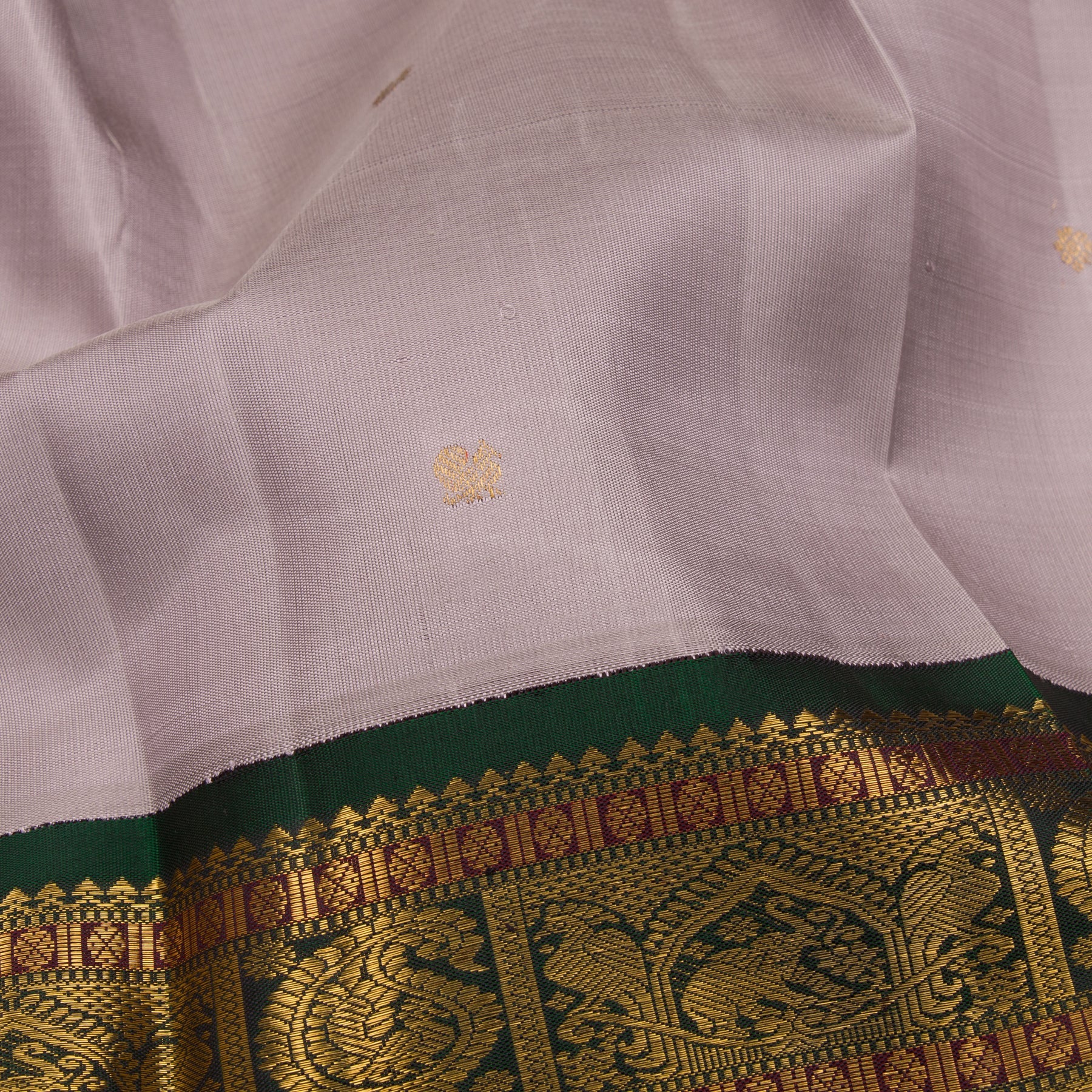 Kanakavalli Kanjivaram Silk Sari 23-110-HS001-05081 - Fabric View