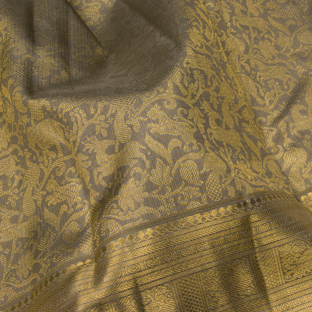 Kanakavalli Kanjivaram Silk Sari 23-110-HS001-05106 - Fabric View