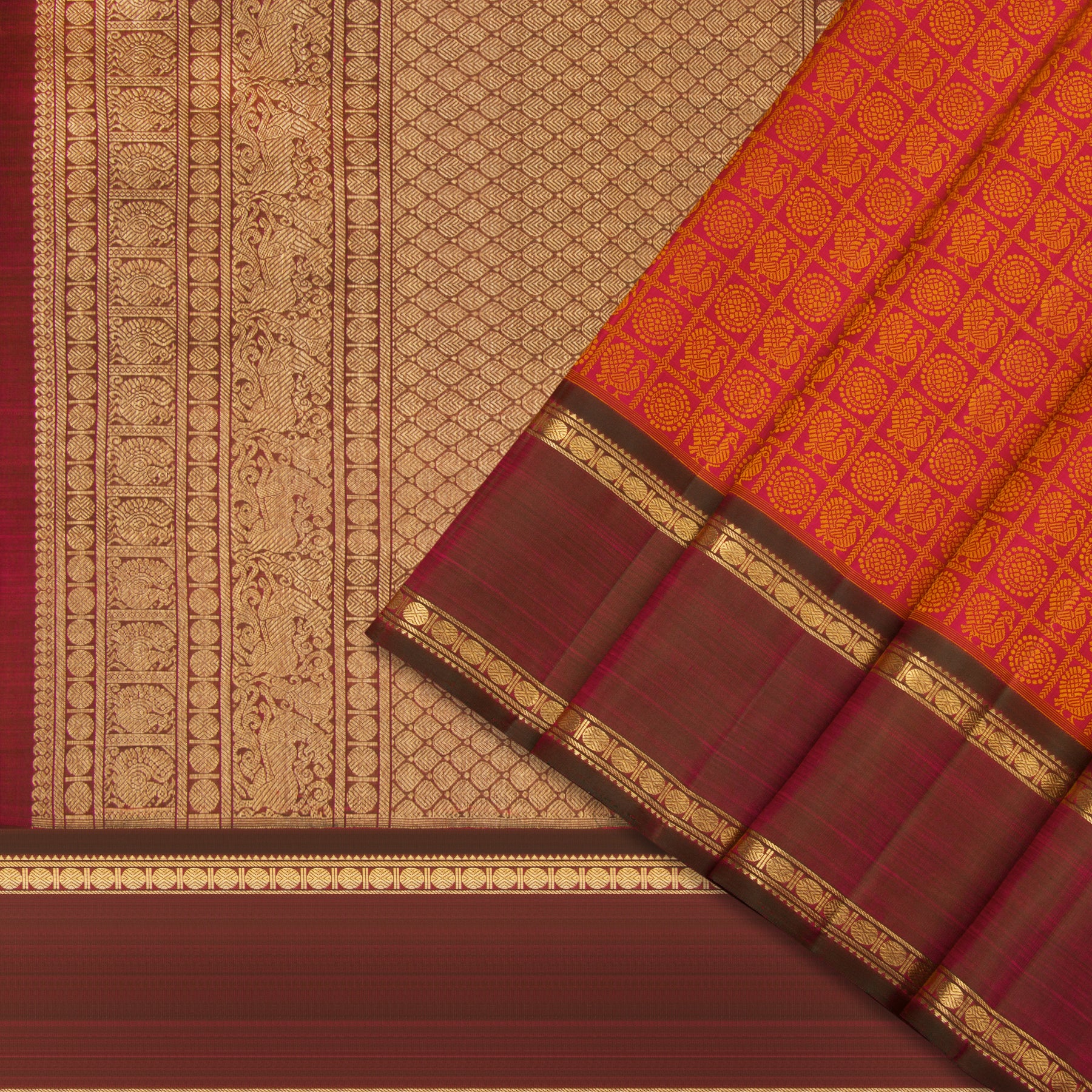 Kanakavalli Kanjivaram Silk Sari 23-110-HS001-06869 - Cover View