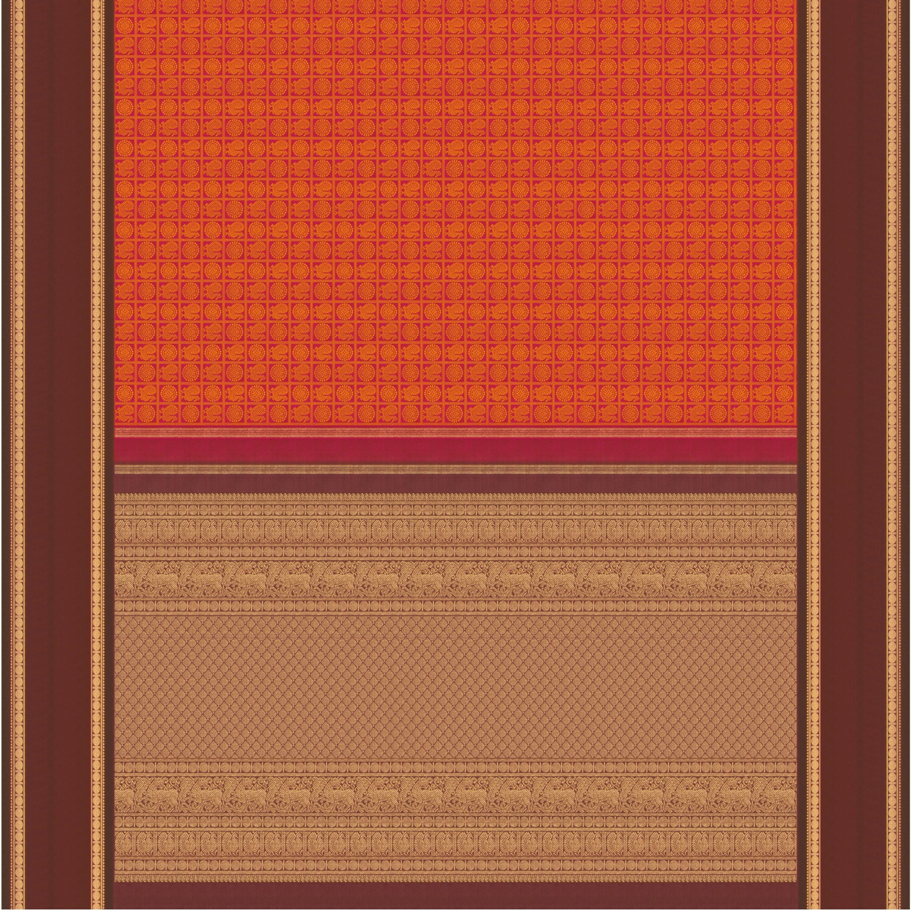 Kanakavalli Kanjivaram Silk Sari 23-110-HS001-06869 - Full View