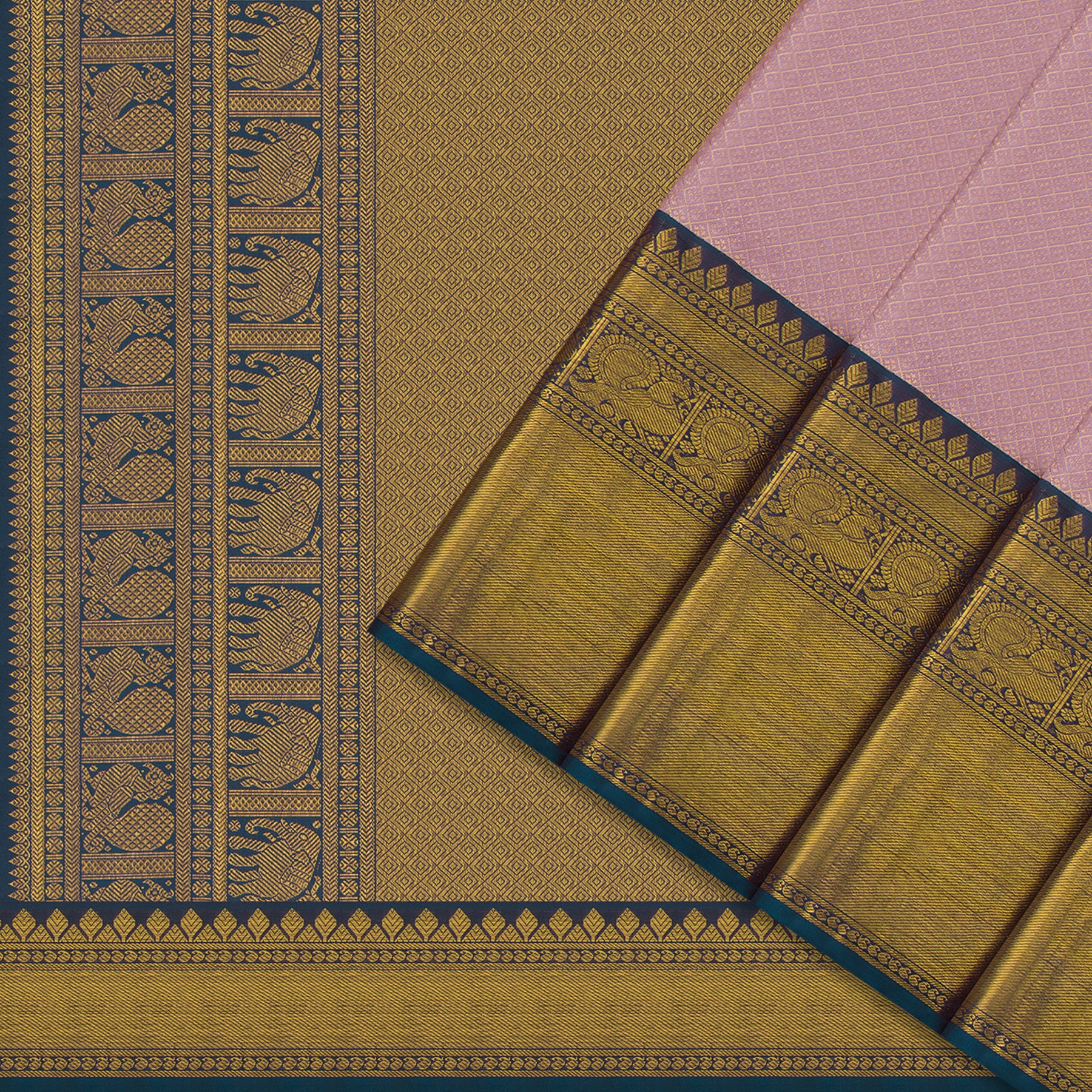 Kanakavalli Kanjivaram Silk Sari 23-110-HS001-06913 - Cover View