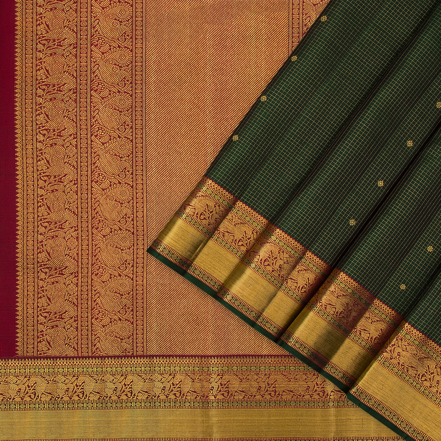 Kanakavalli Kanjivaram Silk Sari 23-110-HS001-06982 - Cover View
