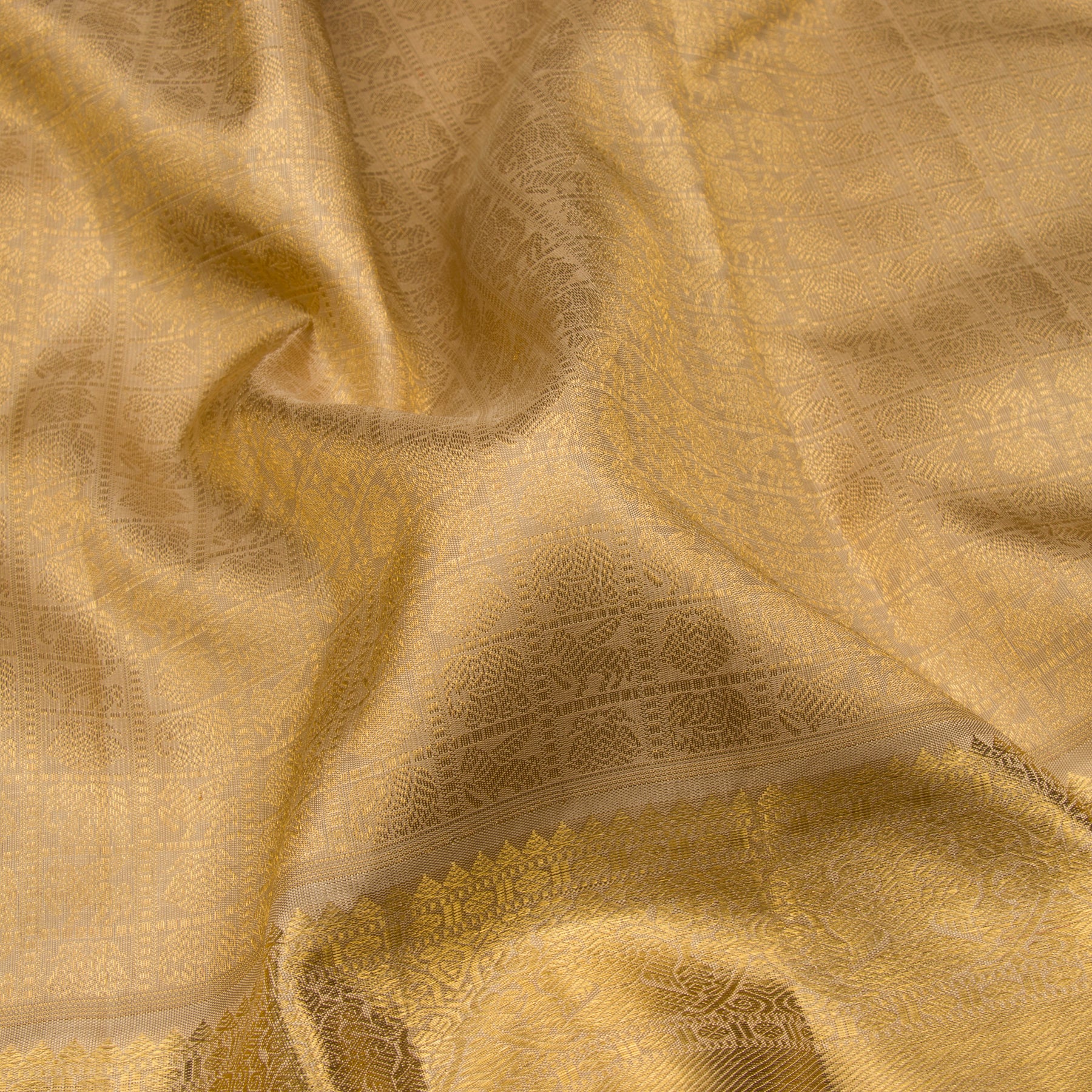 Kanakavalli Kanjivaram Silk Sari 23-110-HS001-07031 - Fabric View