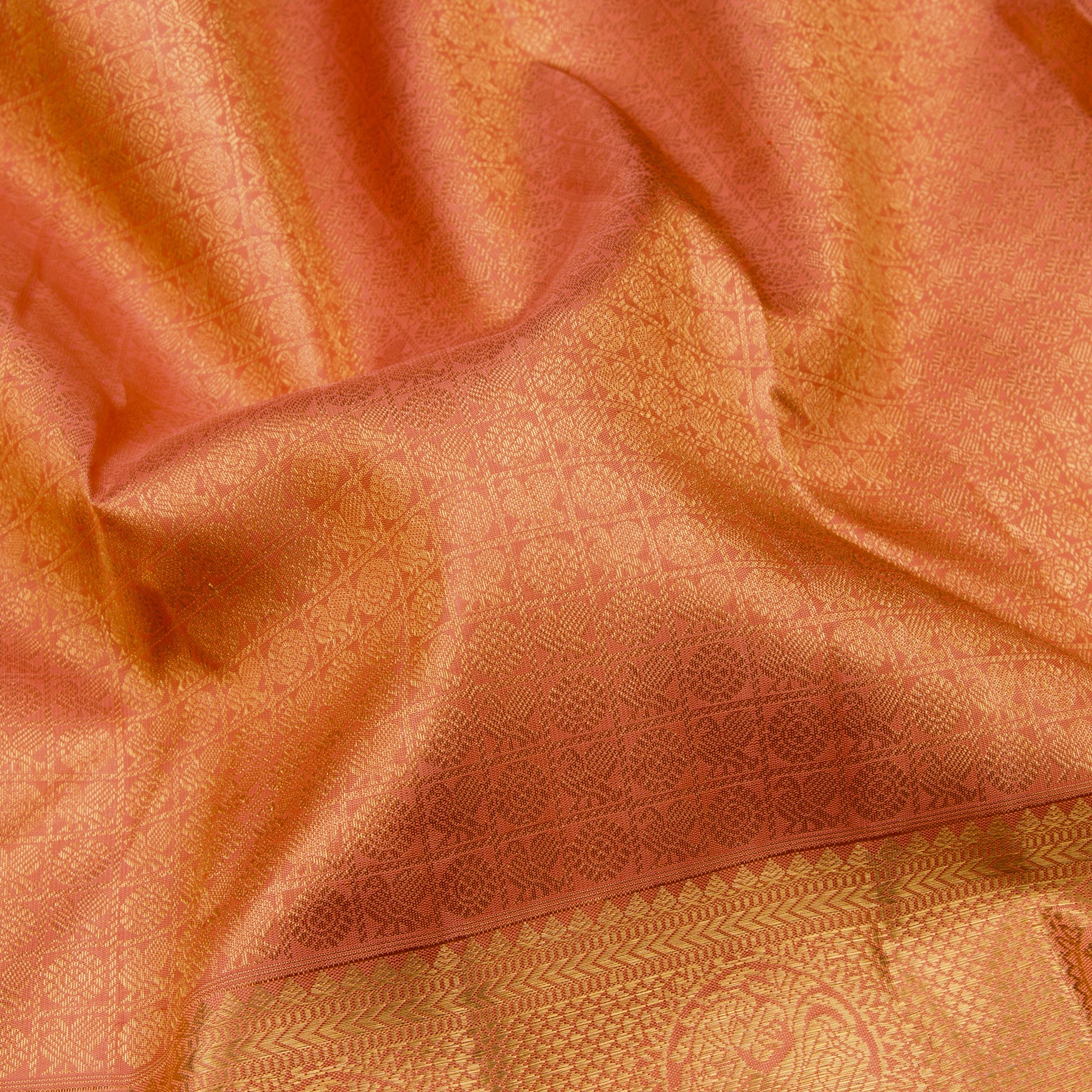 Kanakavalli Kanjivaram Silk Sari 23-110-HS001-07033 - Fabric View