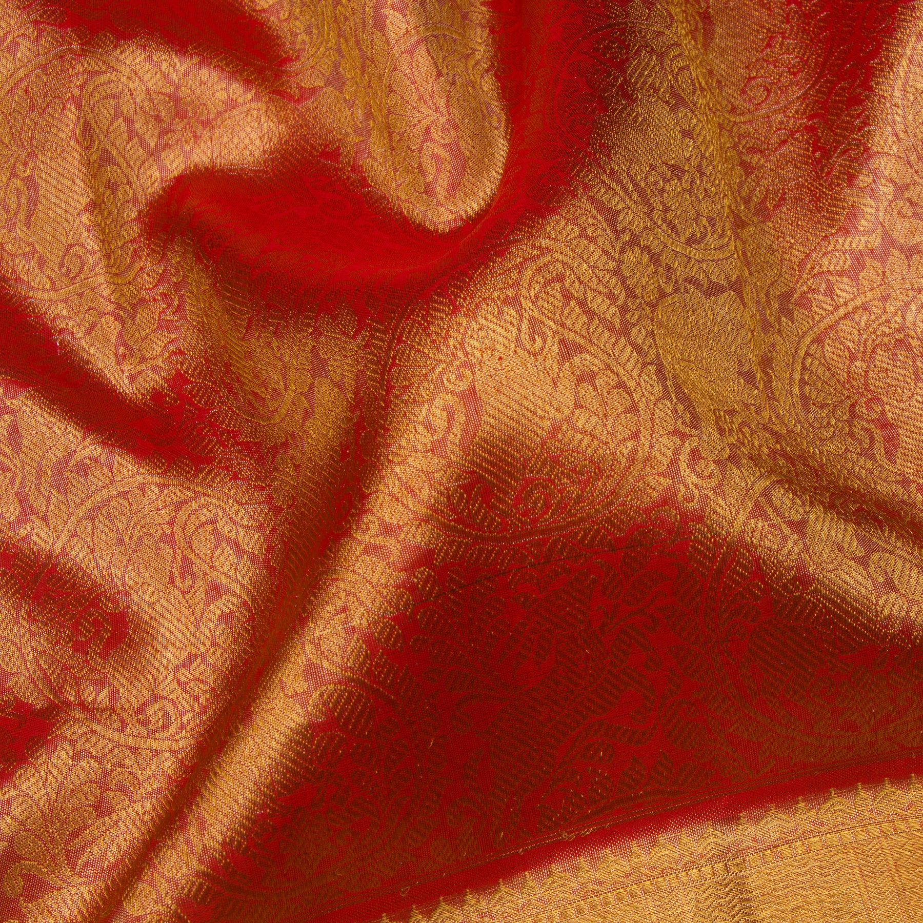 Kanakavalli Kanjivaram Silk Sari 23-110-HS001-07101 - Fabric View