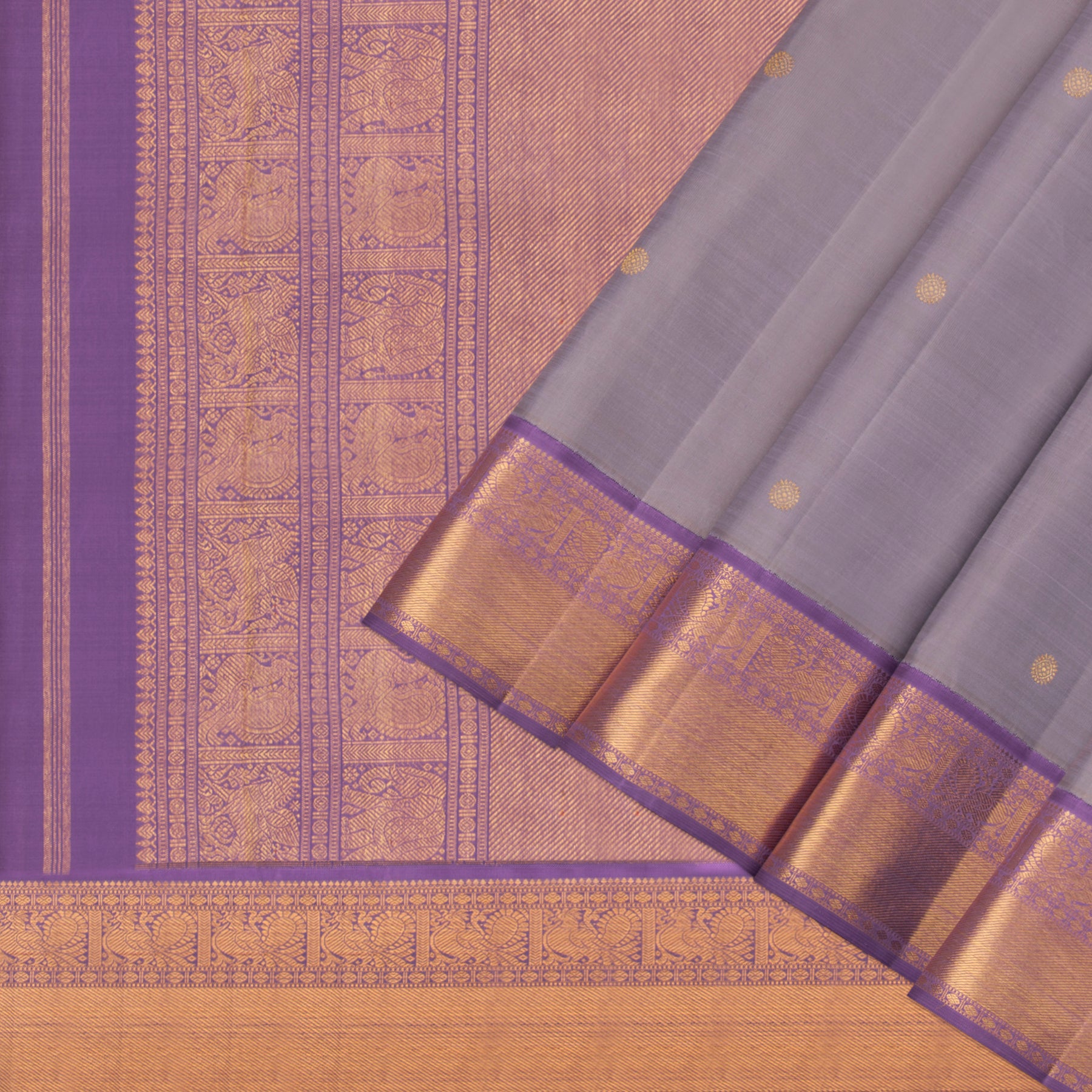 Kanakavalli Kanjivaram Silk Sari 23-110-HS001-08260 - Cover View