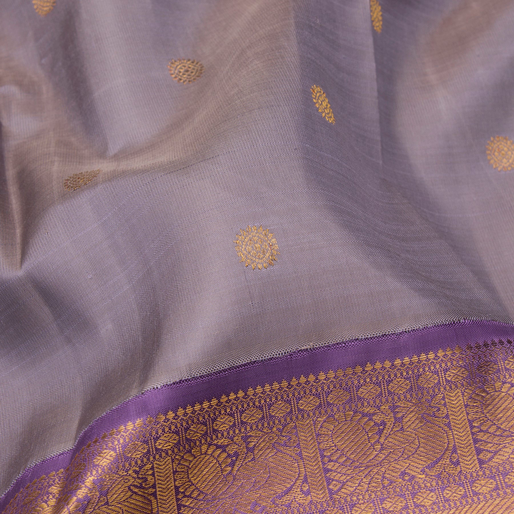 Kanakavalli Kanjivaram Silk Sari 23-110-HS001-08260 - Fabric View