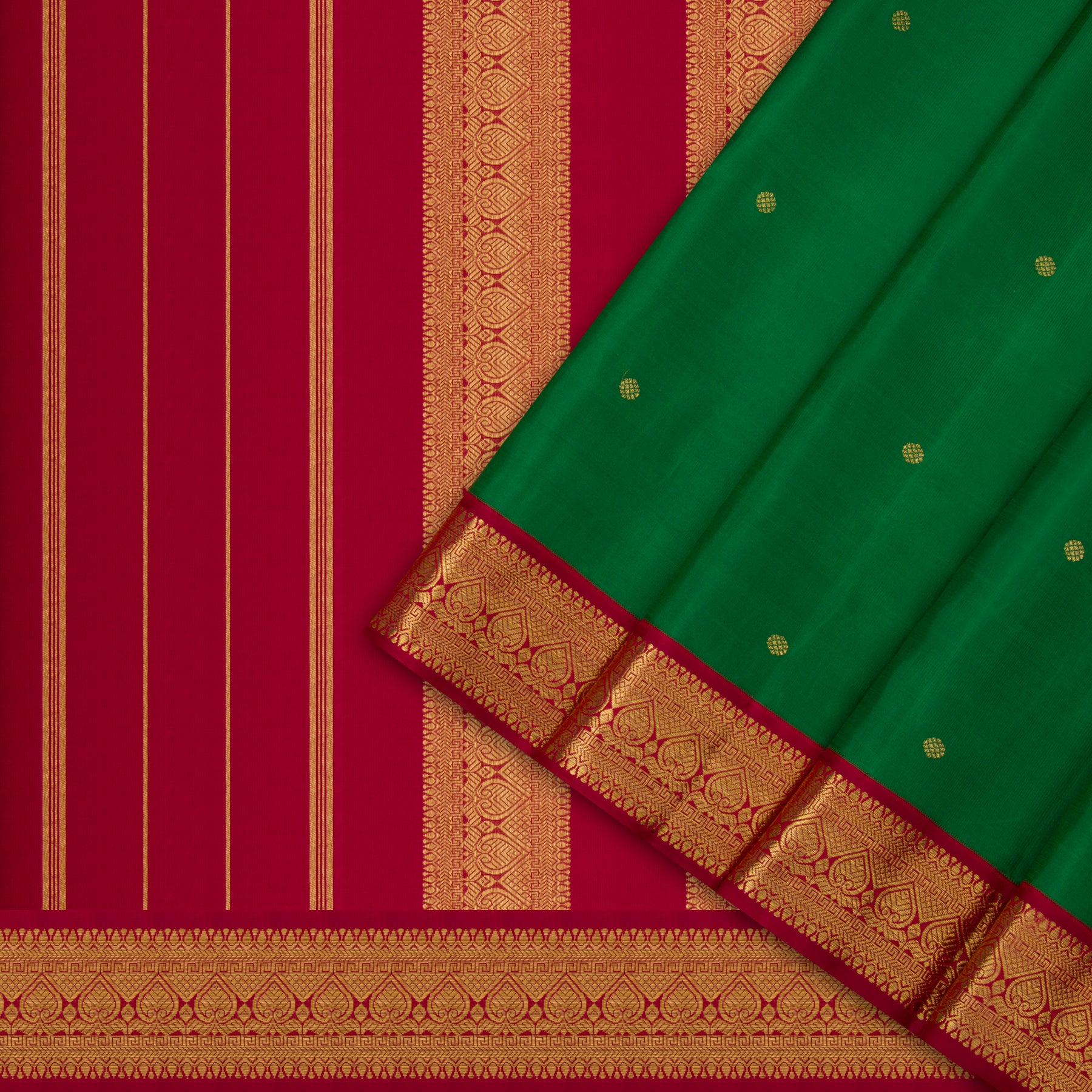 Kanakavalli Kanjivaram Silk Sari 23-110-HS001-08282 - Cover View