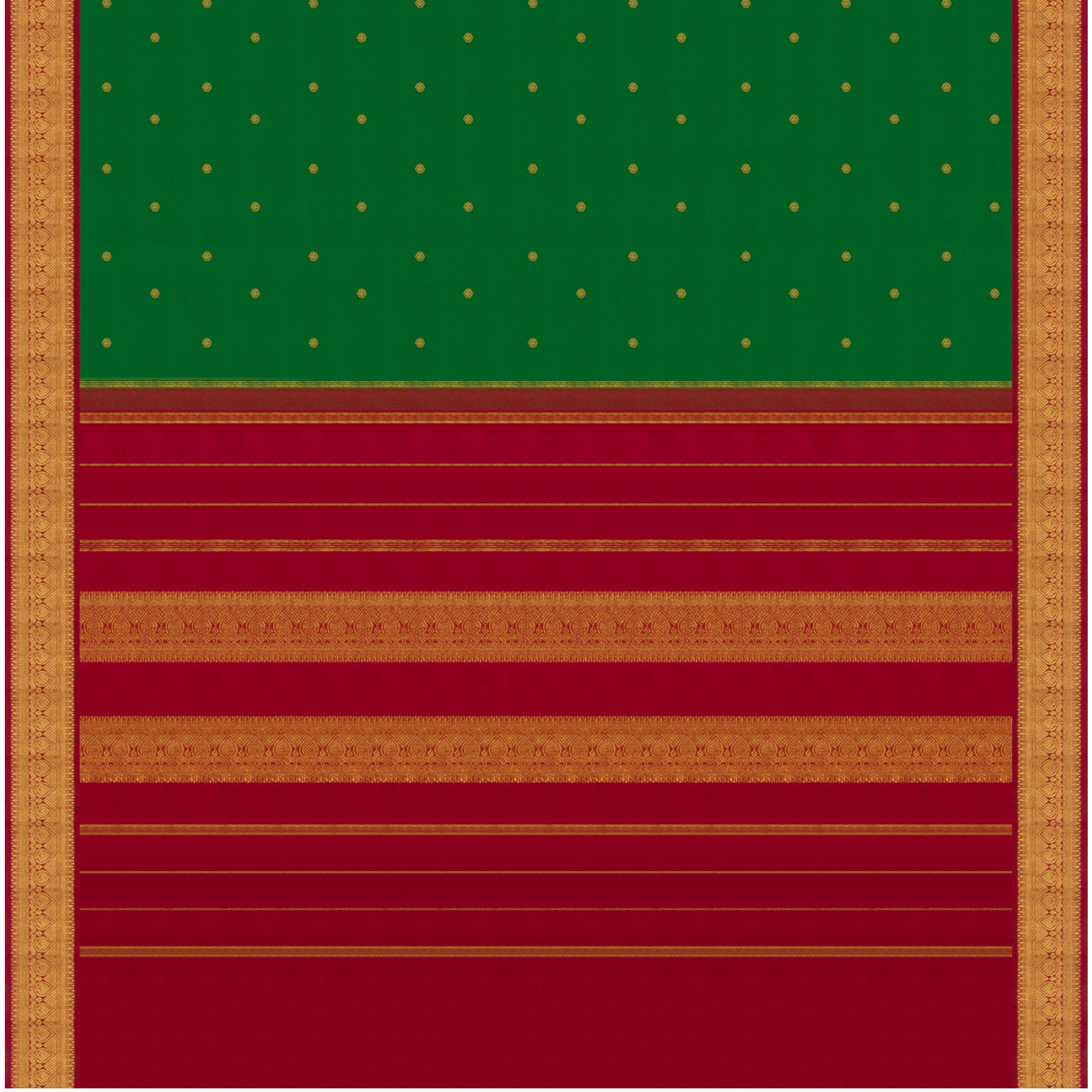 Kanakavalli Kanjivaram Silk Sari 23-110-HS001-08282 - Full View
