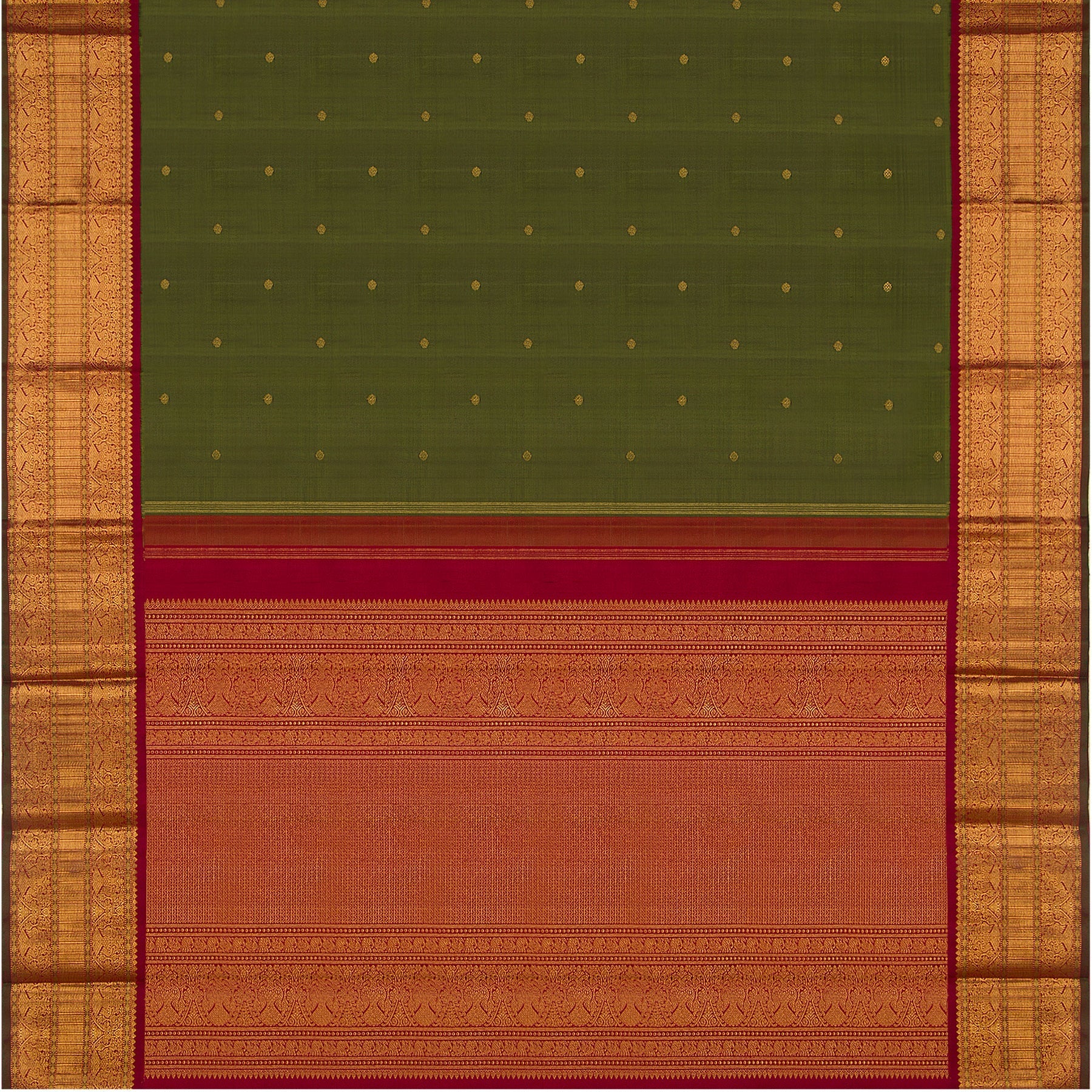 Kanakavalli Kanjivaram Silk Sari 23-110-HS001-08306 - Full View