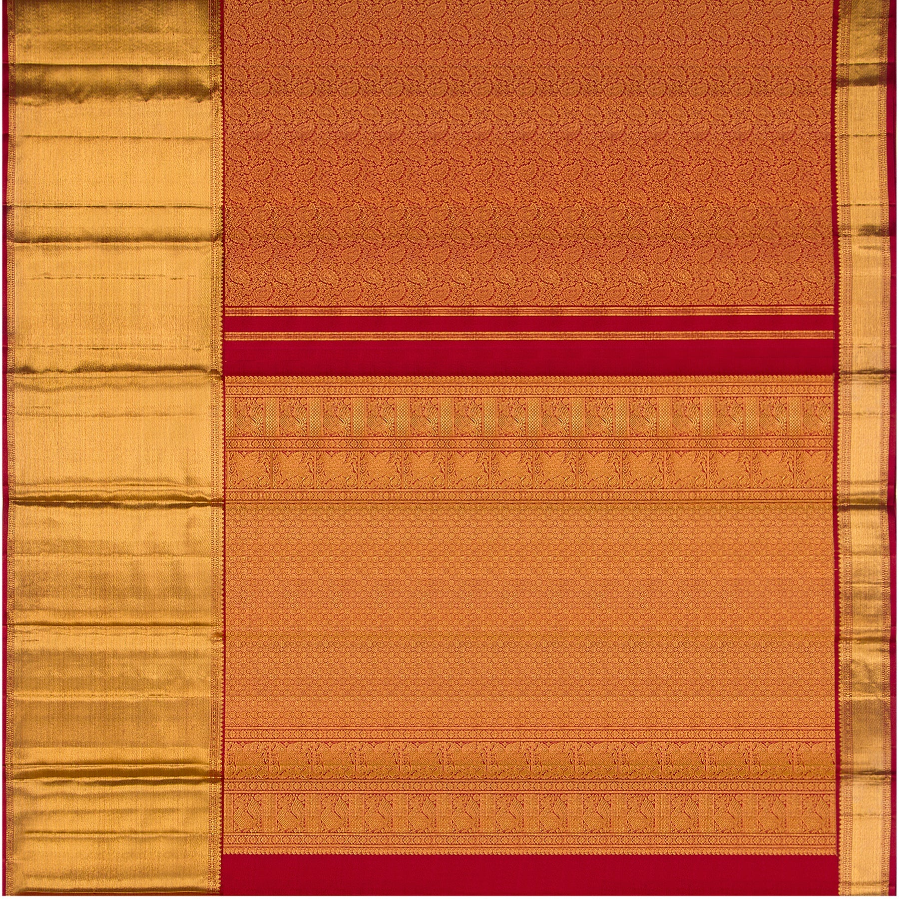 Kanakavalli Kanjivaram Silk Sari 23-110-HS001-08338 - Full View