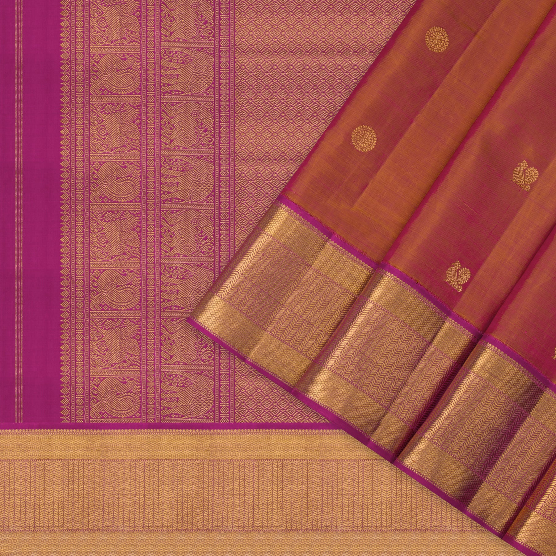 Kanakavalli Kanjivaram Silk Sari 23-110-HS001-09185 - Cover View
