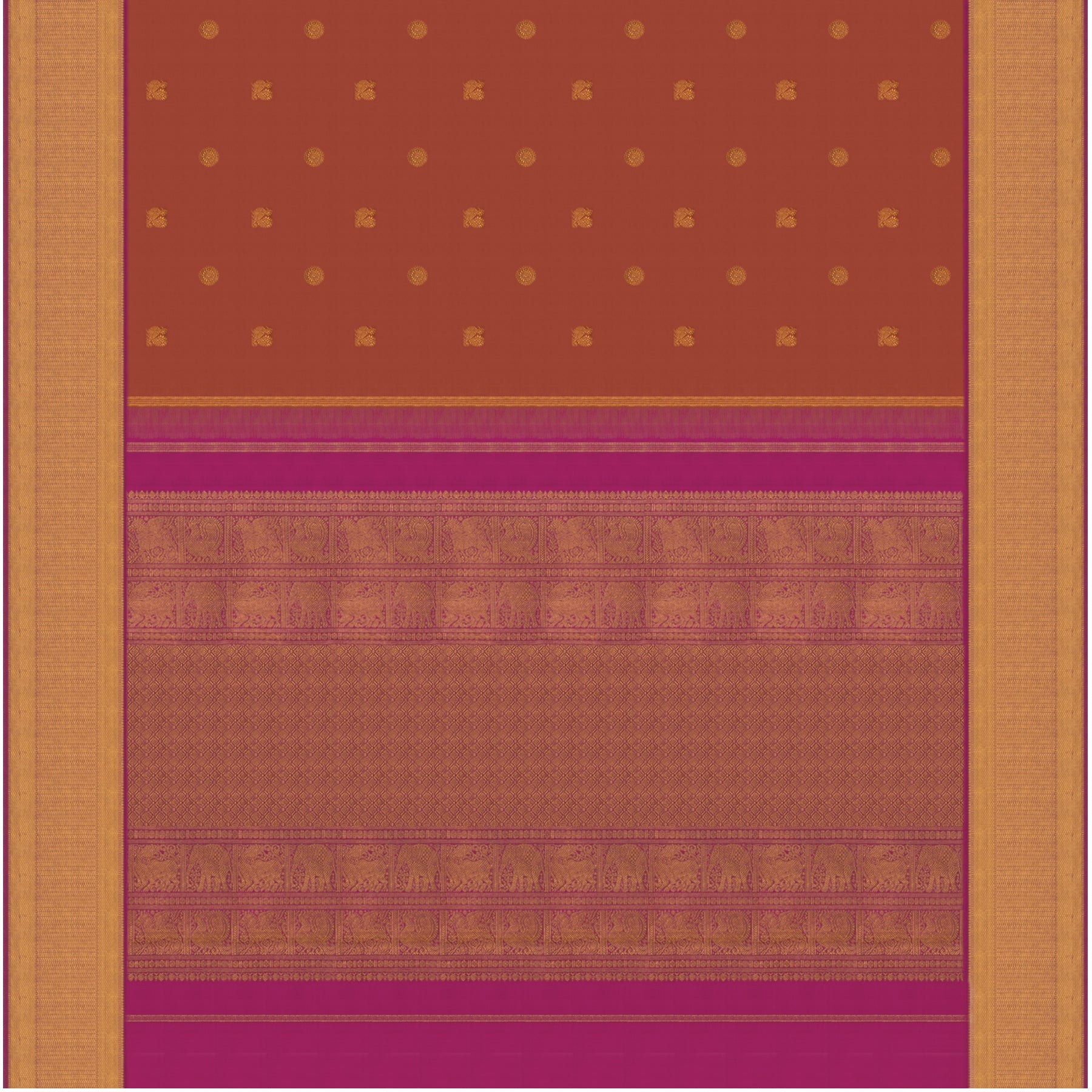 Kanakavalli Kanjivaram Silk Sari 23-110-HS001-09185 - Full View