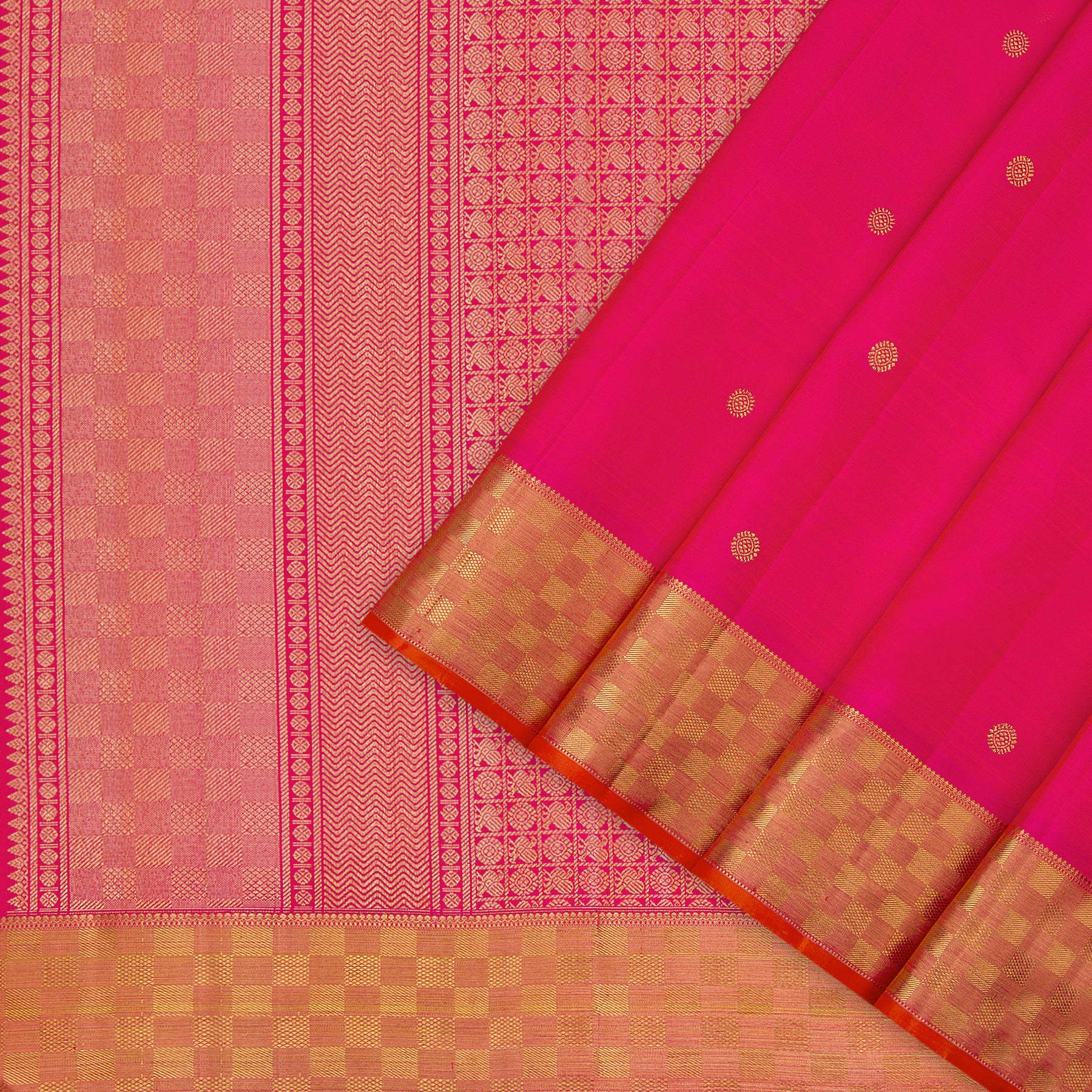Kanakavalli Kanjivaram Silk Sari 23-110-HS001-09919 - Cover View