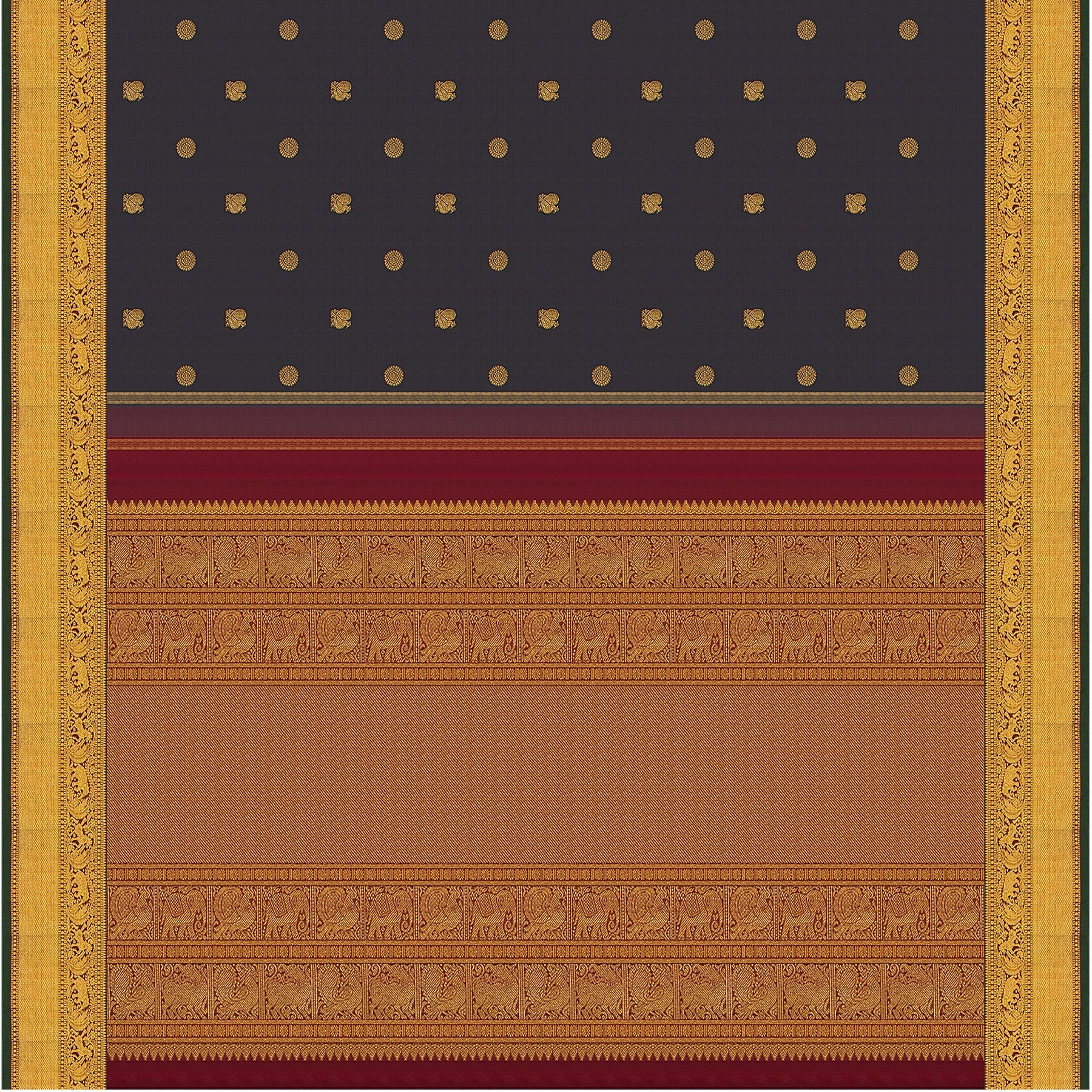 Kanakavalli Kanjivaram Silk Sari 23-110-HS001-09920 - Full View