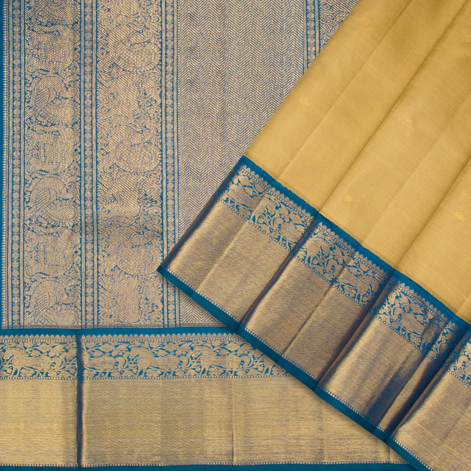 Kanakavalli Kanjivaram Silk Sari 23-110-HS001-09938 - Cover View