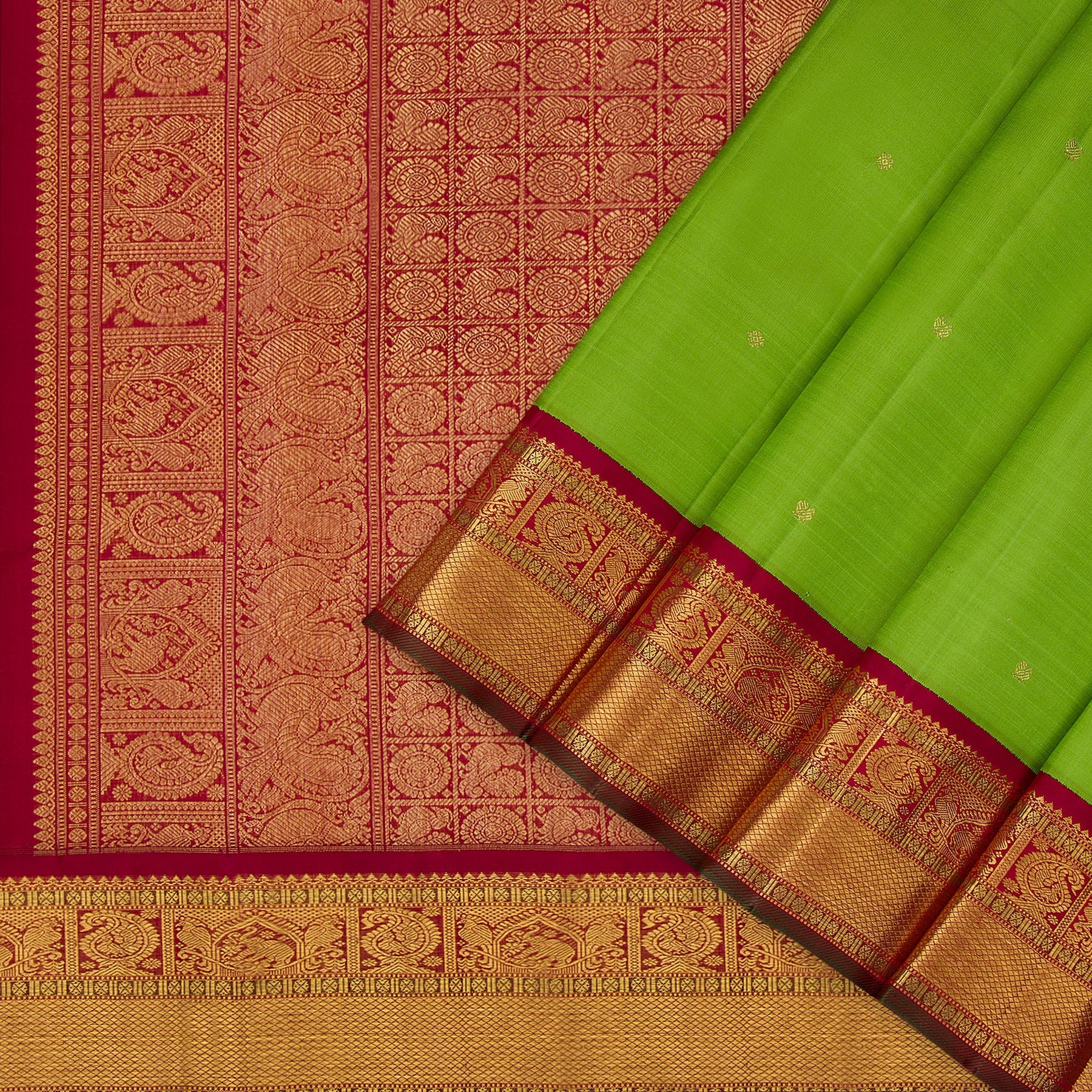 Kanakavalli Kanjivaram Silk Sari 23-110-HS001-09952 - Cover View