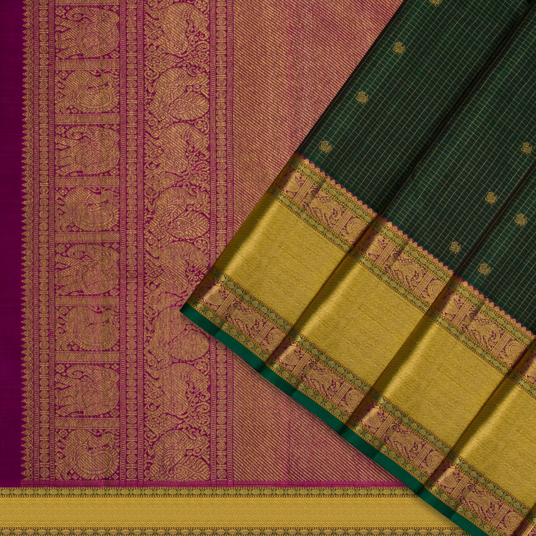 Kanakavalli Kanjivaram Silk Sari 23-110-HS001-09959 - Cover View